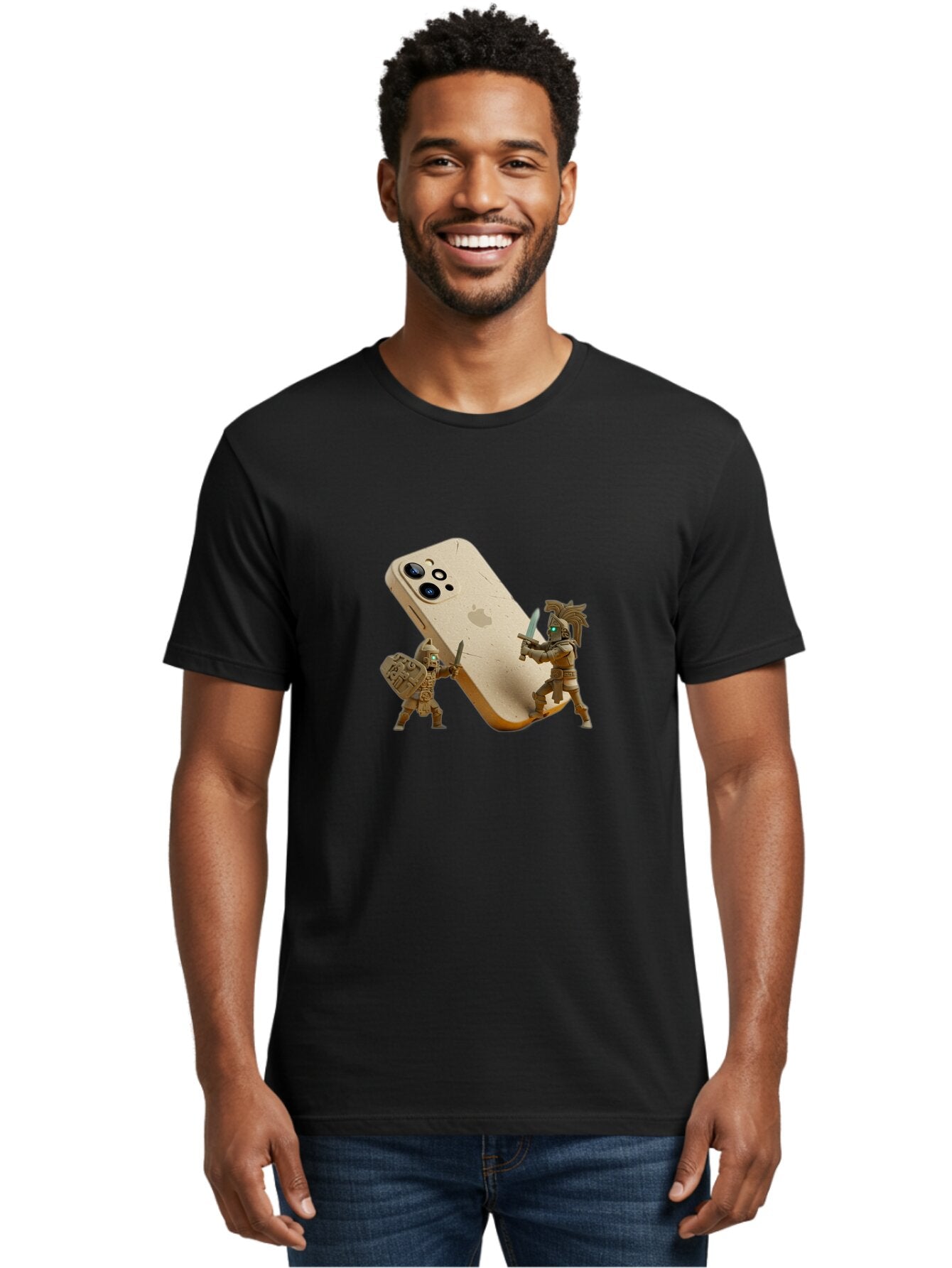 Warriors Men'S Graphic Tee, 100% Cotton, Comfortable Casual Summer Wear, Machine Washable, Vintage Camera, Old Camera, Antique Camera, Black Camera, Classic Photography, Photography Equipment, Nostalgic Device, Film Camera, Camera Art Bar006 25