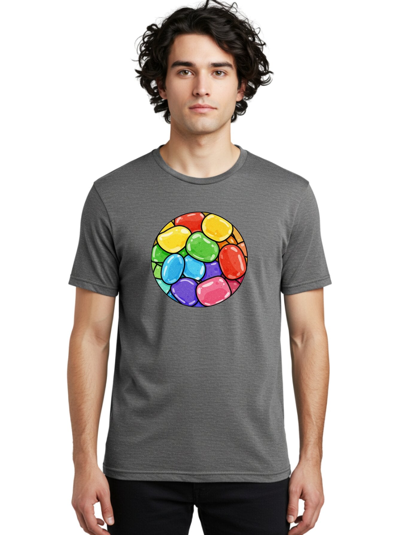Jelly-Beans-1 Men'S Graphic Tee, 100% Cotton, Comfortable Casual Summer Wear, Machine Washable, Vintage Camera, Old Camera, Antique Camera, Black Camera, Classic Photography, Photography Equipment, Nostalgic Device, Film Camera, Camera Art Bar007 22