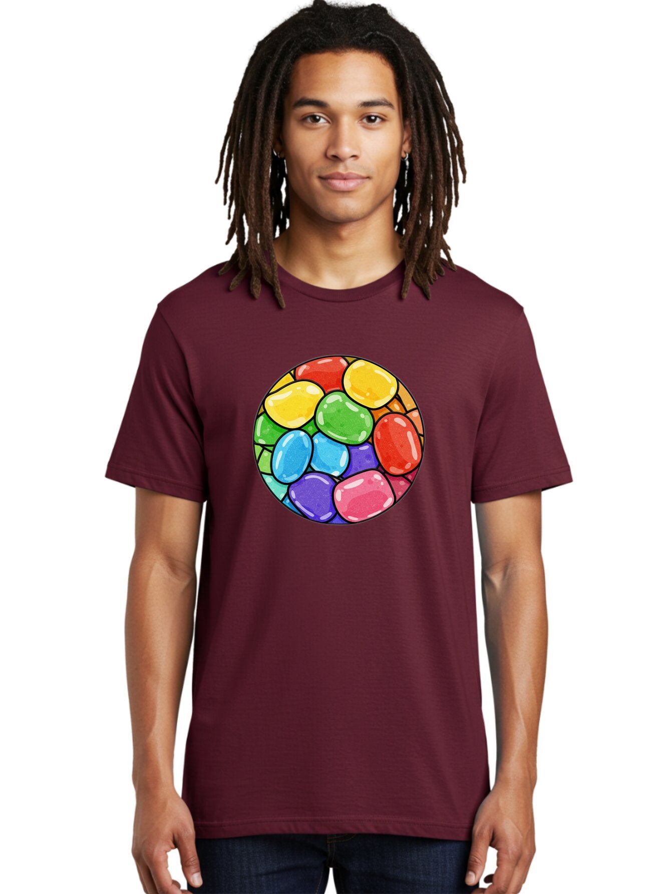 Jelly-Beans-1 Men'S Graphic Tee, 100% Cotton, Comfortable Casual Summer Wear, Machine Washable, Vintage Camera, Old Camera, Antique Camera, Black Camera, Classic Photography, Photography Equipment, Nostalgic Device, Film Camera, Camera Art Bar007 26