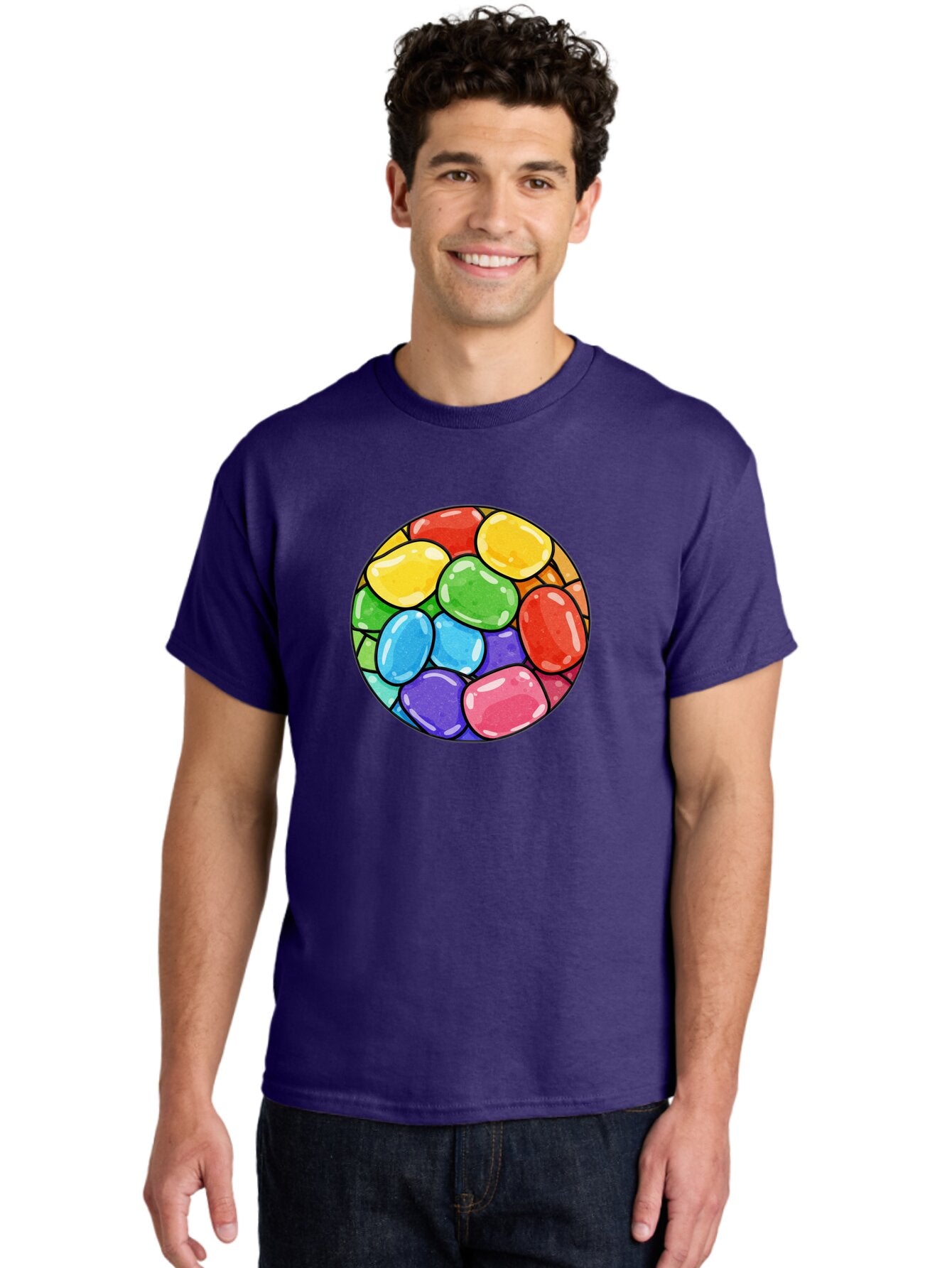 Jelly-Beans-1 Men'S Graphic Tee, 100% Cotton, Comfortable Casual Summer Wear, Machine Washable, Vintage Camera, Old Camera, Antique Camera, Black Camera, Classic Photography, Photography Equipment, Nostalgic Device, Film Camera, Camera Art Bar007 30