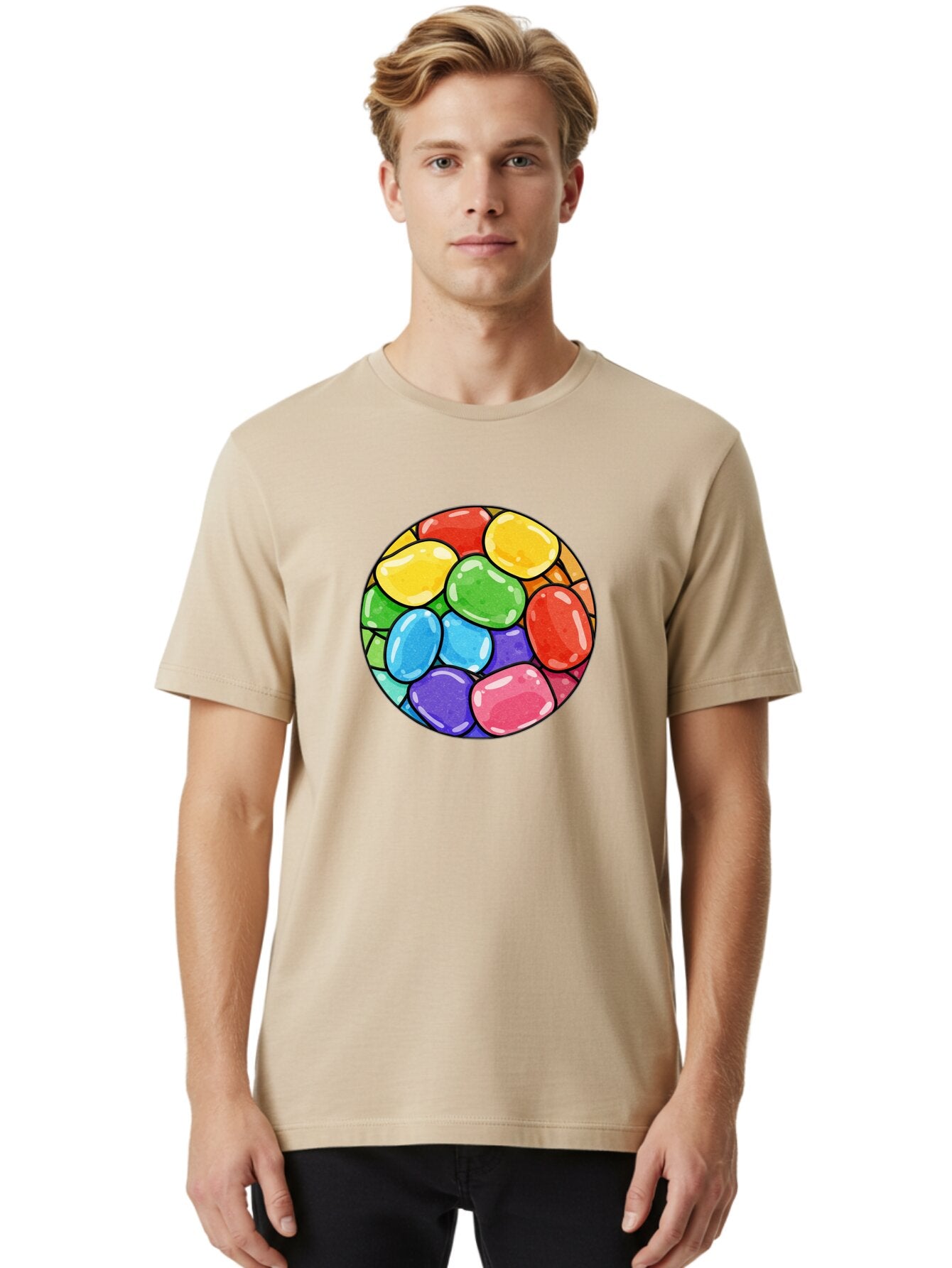 Jelly-Beans-1 Men'S Graphic Tee, 100% Cotton, Comfortable Casual Summer Wear, Machine Washable, Vintage Camera, Old Camera, Antique Camera, Black Camera, Classic Photography, Photography Equipment, Nostalgic Device, Film Camera, Camera Art Bar007 18