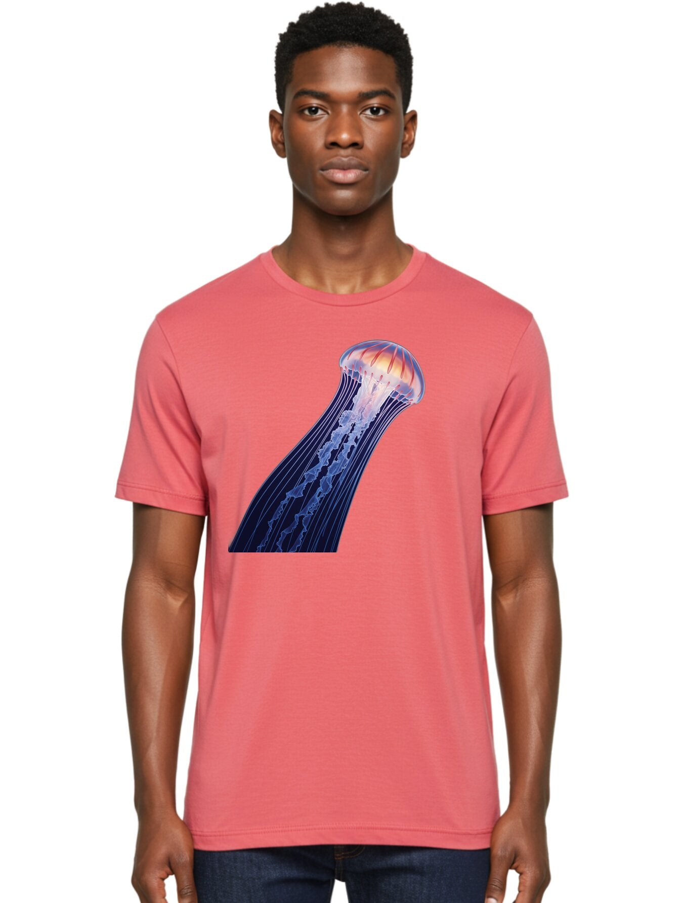 Jellyfish-2 Men'S Graphic Tee, 100% Cotton, Comfortable Casual Summer Wear, Machine Washable, Vintage Camera, Old Camera, Antique Camera, Black Camera, Classic Photography, Photography Equipment, Nostalgic Device, Film Camera, Camera Art Bar010 21