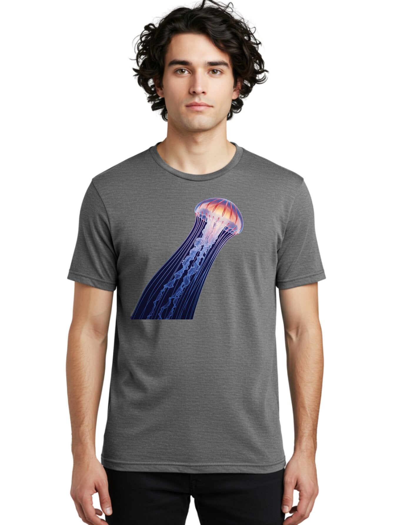 Jellyfish-2 Men'S Graphic Tee, 100% Cotton, Comfortable Casual Summer Wear, Machine Washable, Vintage Camera, Old Camera, Antique Camera, Black Camera, Classic Photography, Photography Equipment, Nostalgic Device, Film Camera, Camera Art Bar010 17
