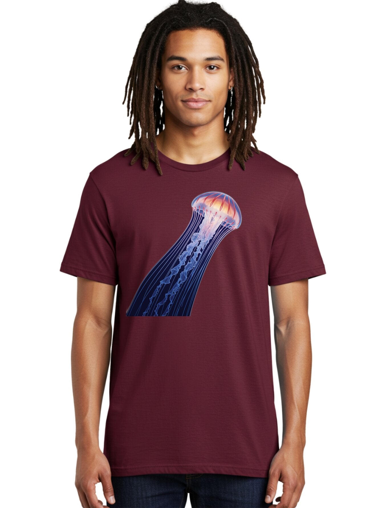 Jellyfish-2 Men'S Graphic Tee, 100% Cotton, Comfortable Casual Summer Wear, Machine Washable, Vintage Camera, Old Camera, Antique Camera, Black Camera, Classic Photography, Photography Equipment, Nostalgic Device, Film Camera, Camera Art Bar010 30