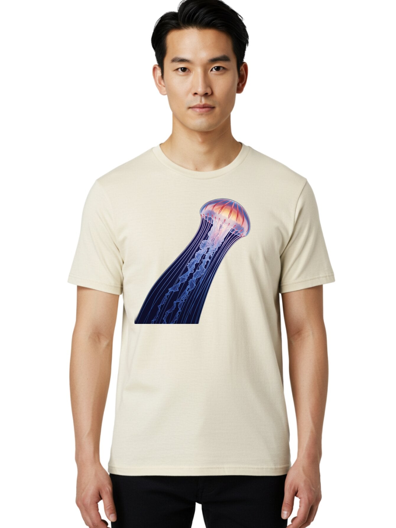 Jellyfish-2 Men'S Graphic Tee, 100% Cotton, Comfortable Casual Summer Wear, Machine Washable, Vintage Camera, Old Camera, Antique Camera, Black Camera, Classic Photography, Photography Equipment, Nostalgic Device, Film Camera, Camera Art Bar010 18