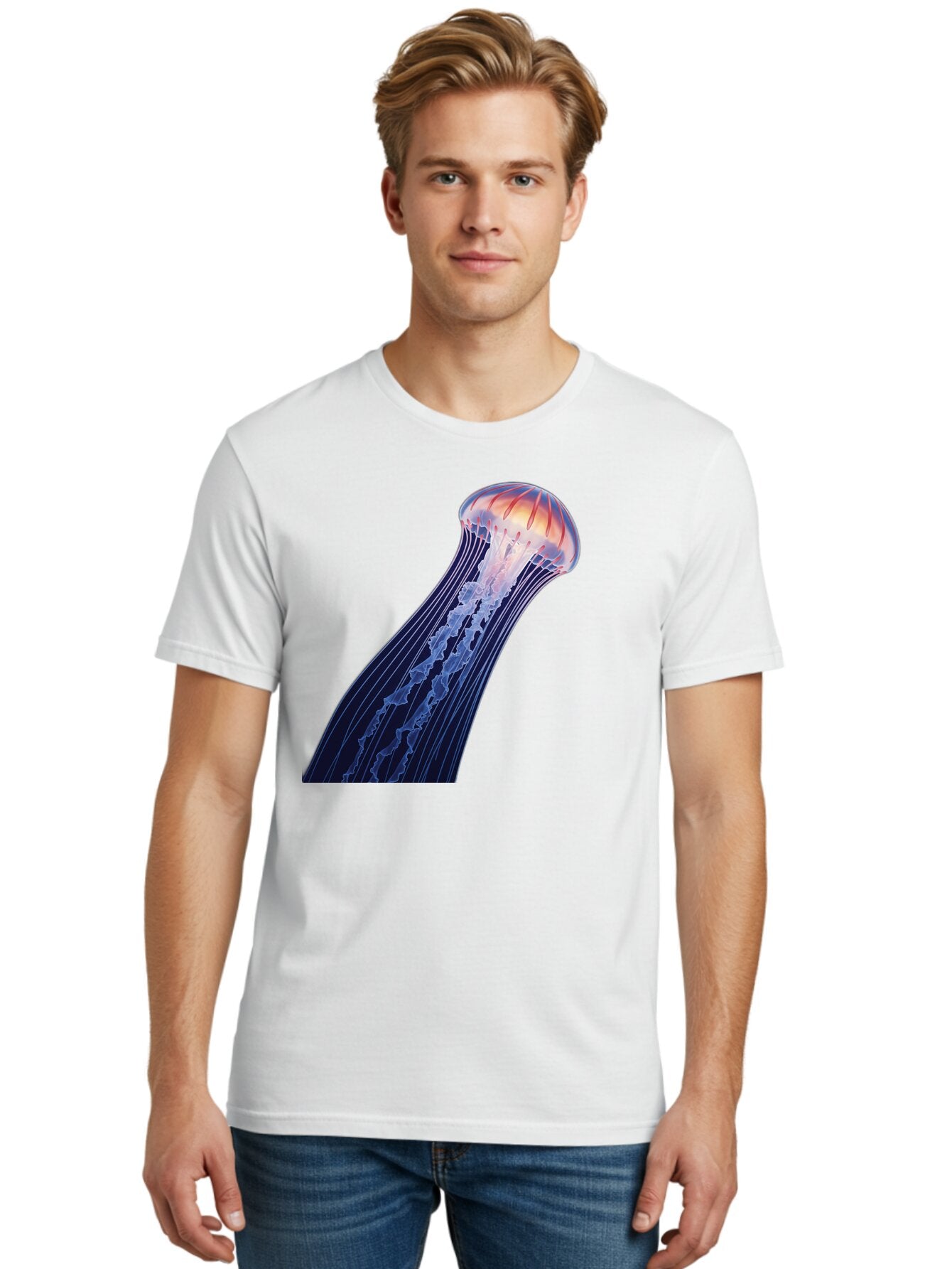 Jellyfish-2 Men'S Graphic Tee, 100% Cotton, Comfortable Casual Summer Wear, Machine Washable, Vintage Camera, Old Camera, Antique Camera, Black Camera, Classic Photography, Photography Equipment, Nostalgic Device, Film Camera, Camera Art Bar010 29