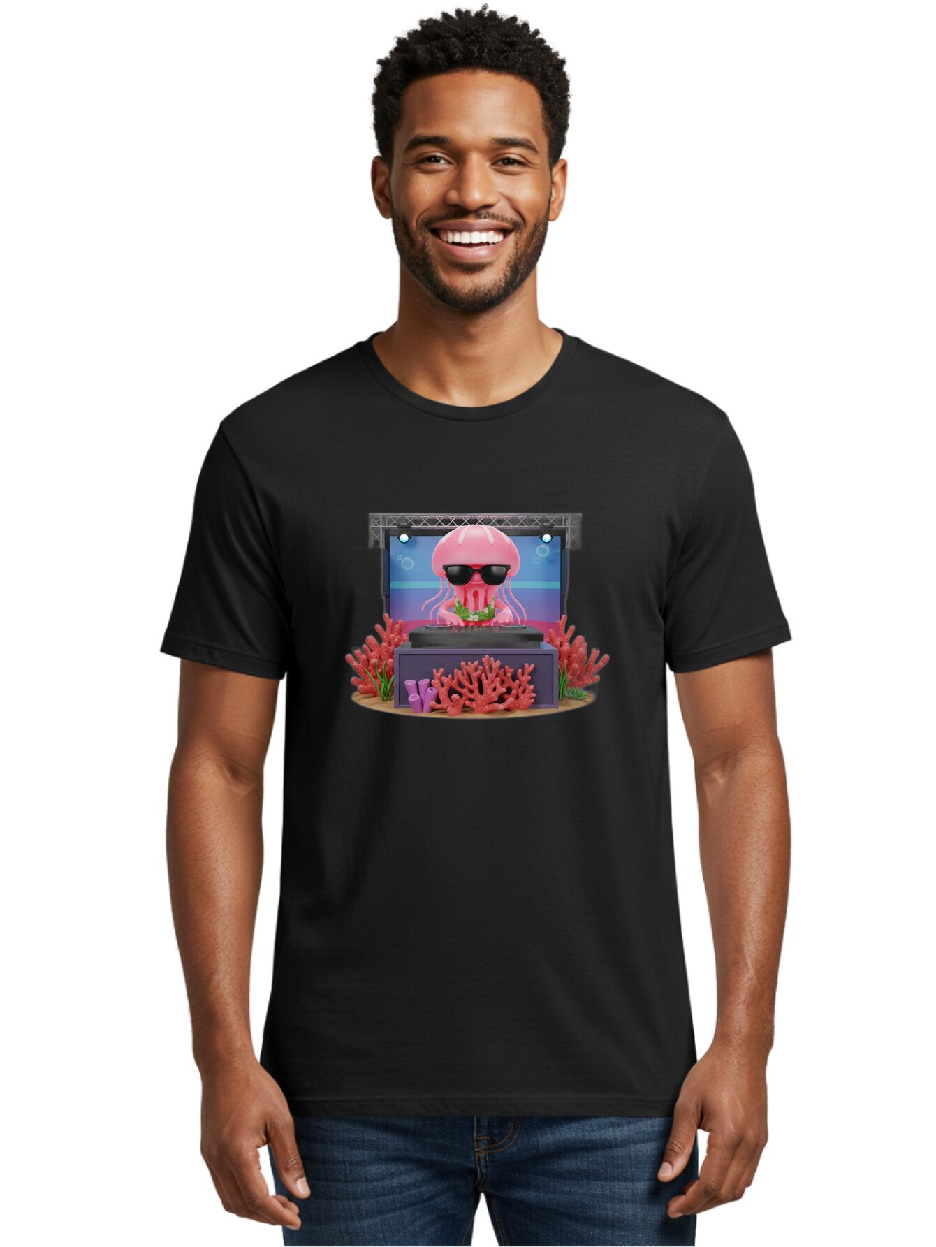 Jellyfish-Dj-1 Men'S Graphic Tee, 100% Cotton, Comfortable Casual Summer Wear, Machine Washable, Vintage Camera, Old Camera, Antique Camera, Black Camera, Classic Photography, Photography Equipment, Nostalgic Device, Film Camera, Camera Art Bar011 28