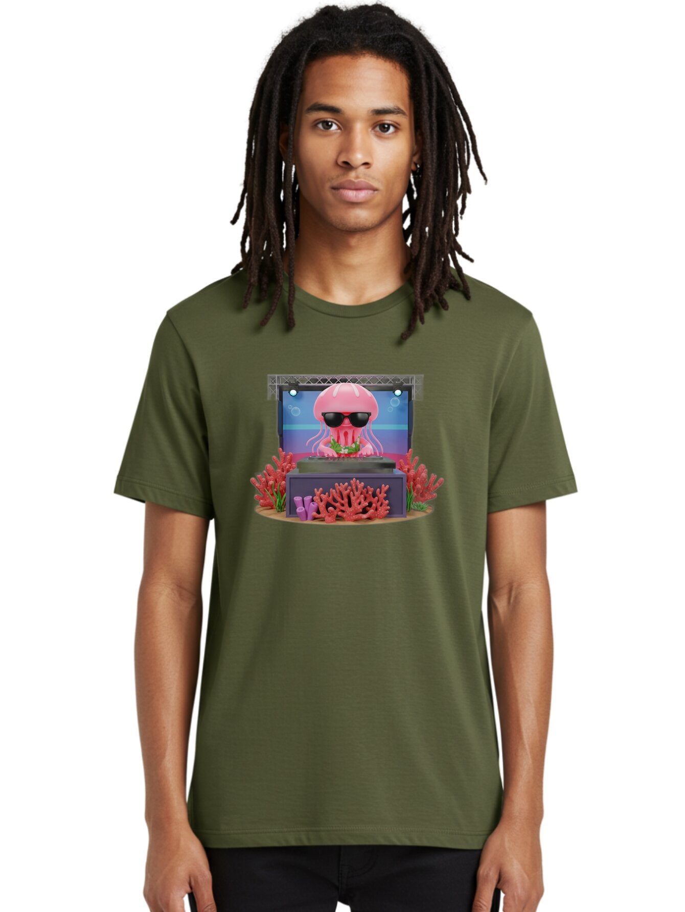 Jellyfish-Dj-1 Men'S Graphic Tee, 100% Cotton, Comfortable Casual Summer Wear, Machine Washable, Vintage Camera, Old Camera, Antique Camera, Black Camera, Classic Photography, Photography Equipment, Nostalgic Device, Film Camera, Camera Art Bar011 21
