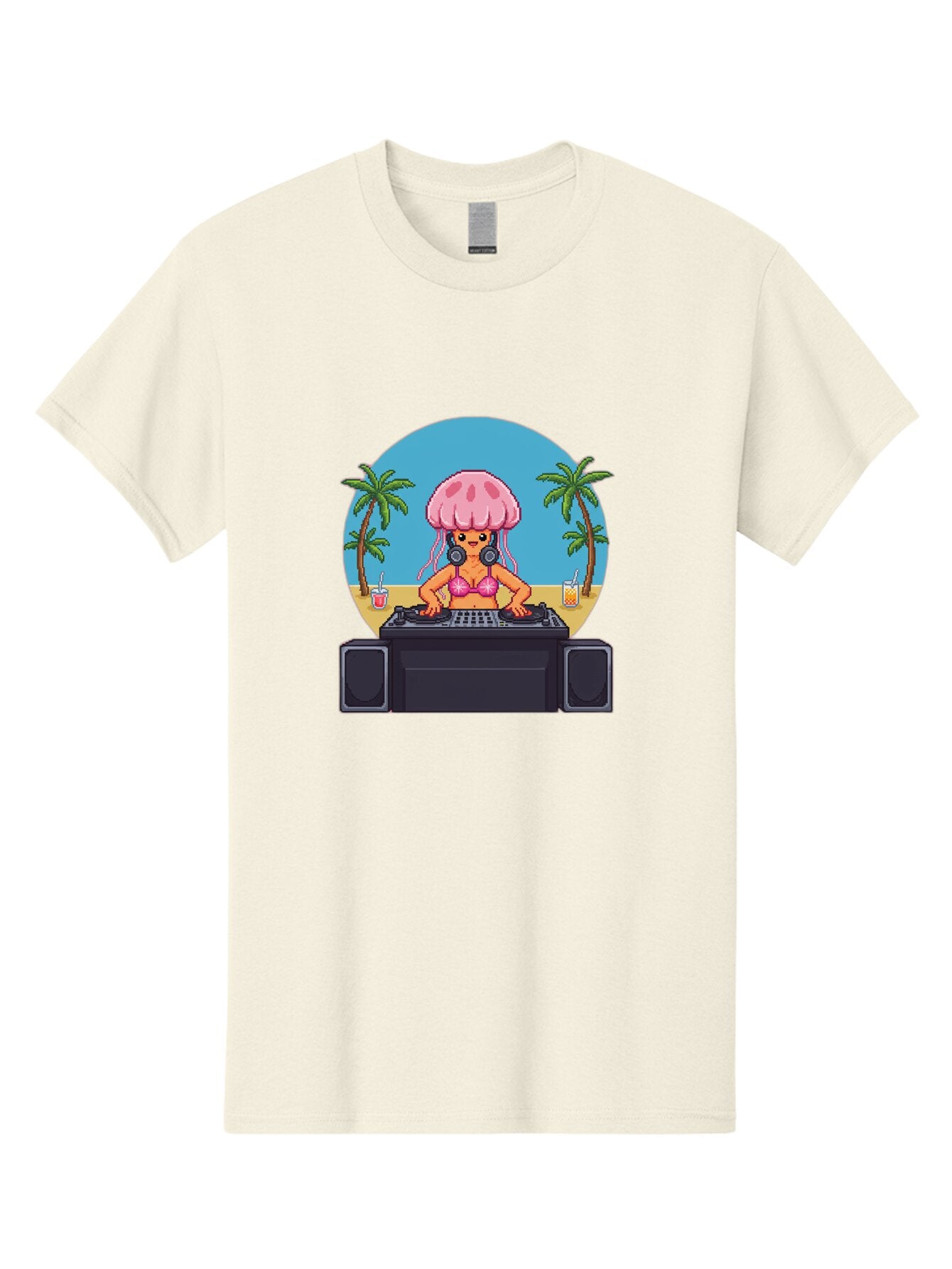 Jellyfish-Dj-2 Men'S Graphic Tee, 100% Cotton, Comfortable Casual Summer Wear, Machine Washable, Vintage Camera, Old Camera, Antique Camera, Black Camera, Classic Photography, Photography Equipment, Nostalgic Device, Film Camera, Camera Art Bar012 8