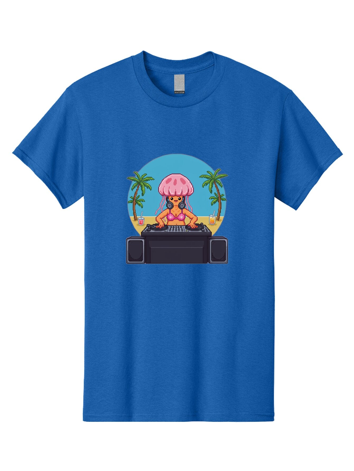 Jellyfish-Dj-2 Men'S Graphic Tee, 100% Cotton, Comfortable Casual Summer Wear, Machine Washable, Vintage Camera, Old Camera, Antique Camera, Black Camera, Classic Photography, Photography Equipment, Nostalgic Device, Film Camera, Camera Art Bar012 5