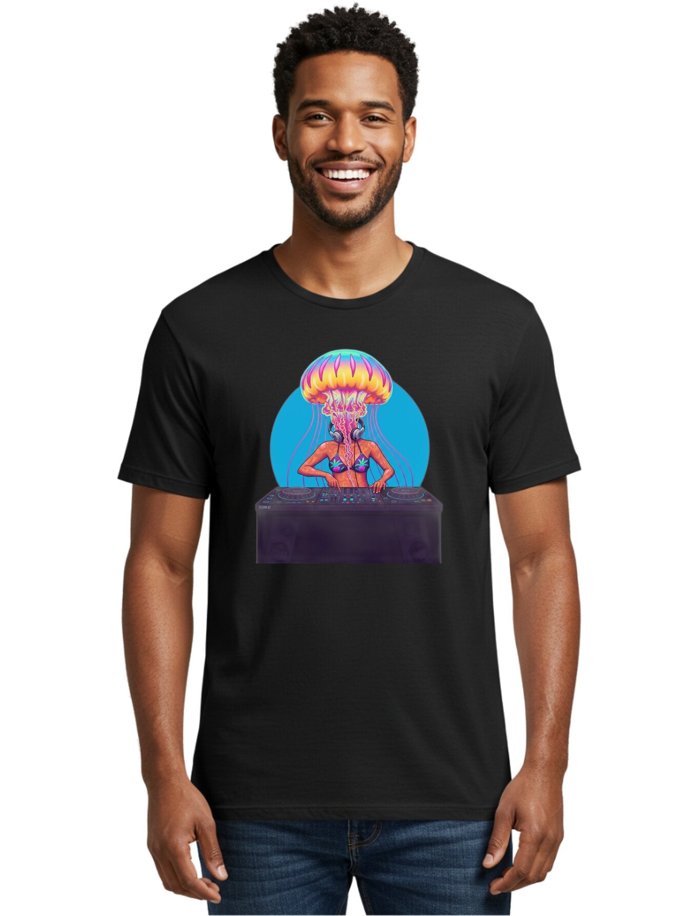 Jellyfish-Dj-3 Men'S Graphic Tee, 100% Cotton, Comfortable Casual Summer Wear, Machine Washable, Vintage Camera, Old Camera, Antique Camera, Black Camera, Classic Photography, Photography Equipment, Nostalgic Device, Film Camera, Camera Art Bar013 17