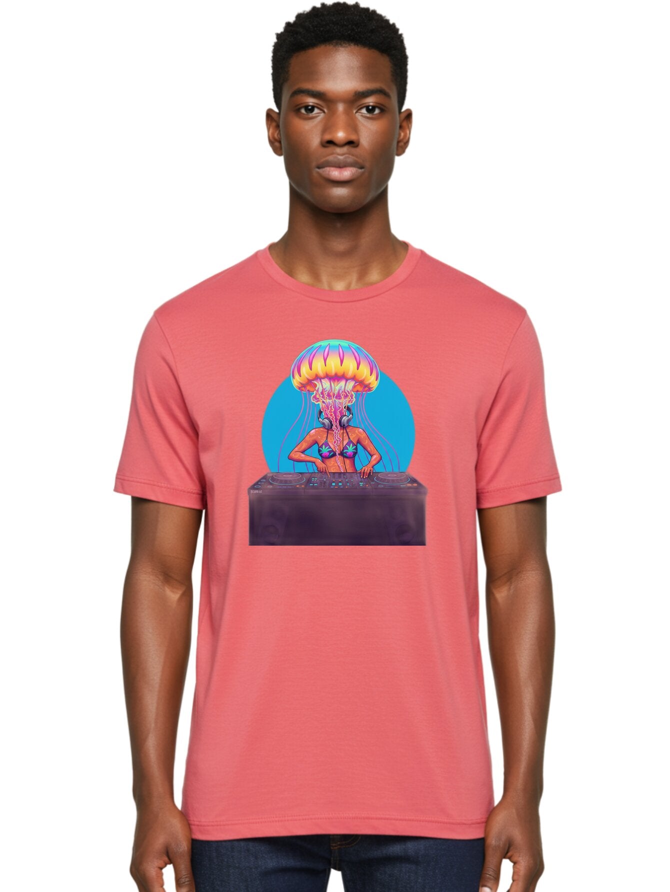 Jellyfish-Dj-3 Men'S Graphic Tee, 100% Cotton, Comfortable Casual Summer Wear, Machine Washable, Vintage Camera, Old Camera, Antique Camera, Black Camera, Classic Photography, Photography Equipment, Nostalgic Device, Film Camera, Camera Art Bar013 19