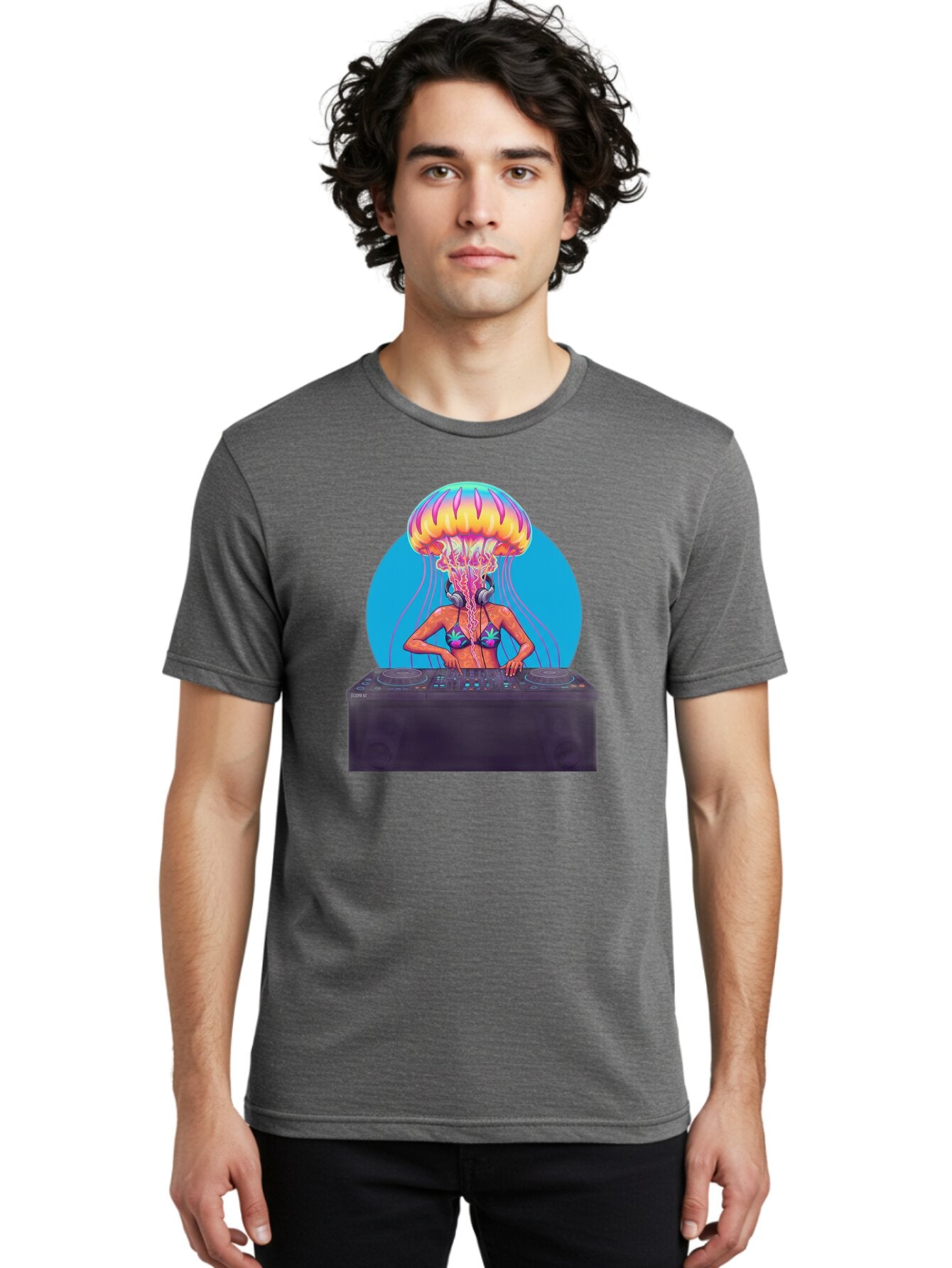 Jellyfish-Dj-3 Men'S Graphic Tee, 100% Cotton, Comfortable Casual Summer Wear, Machine Washable, Vintage Camera, Old Camera, Antique Camera, Black Camera, Classic Photography, Photography Equipment, Nostalgic Device, Film Camera, Camera Art Bar013 30