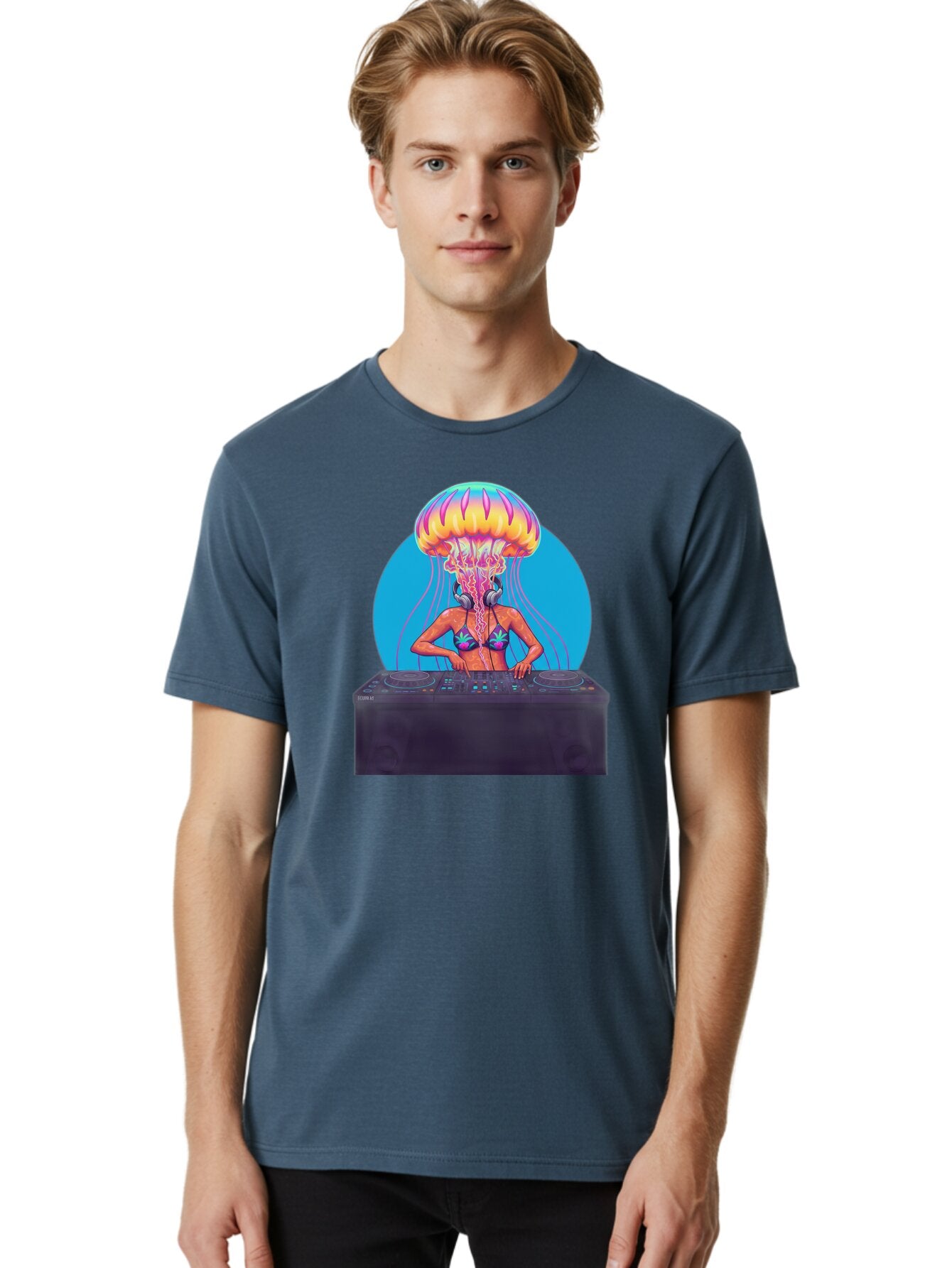 Jellyfish-Dj-3 Men'S Graphic Tee, 100% Cotton, Comfortable Casual Summer Wear, Machine Washable, Vintage Camera, Old Camera, Antique Camera, Black Camera, Classic Photography, Photography Equipment, Nostalgic Device, Film Camera, Camera Art Bar013 21