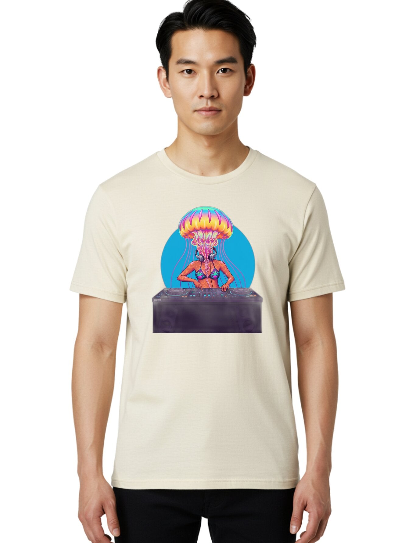Jellyfish-Dj-3 Men'S Graphic Tee, 100% Cotton, Comfortable Casual Summer Wear, Machine Washable, Vintage Camera, Old Camera, Antique Camera, Black Camera, Classic Photography, Photography Equipment, Nostalgic Device, Film Camera, Camera Art Bar013 22