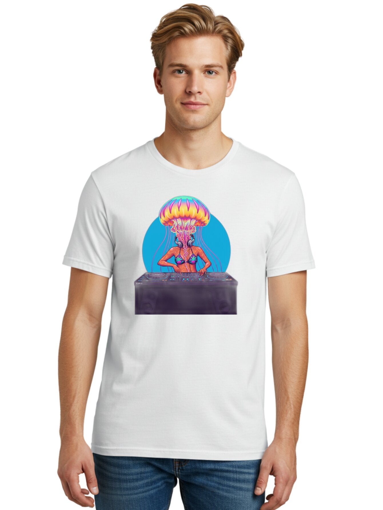 Jellyfish-Dj-3 Men'S Graphic Tee, 100% Cotton, Comfortable Casual Summer Wear, Machine Washable, Vintage Camera, Old Camera, Antique Camera, Black Camera, Classic Photography, Photography Equipment, Nostalgic Device, Film Camera, Camera Art Bar013 18