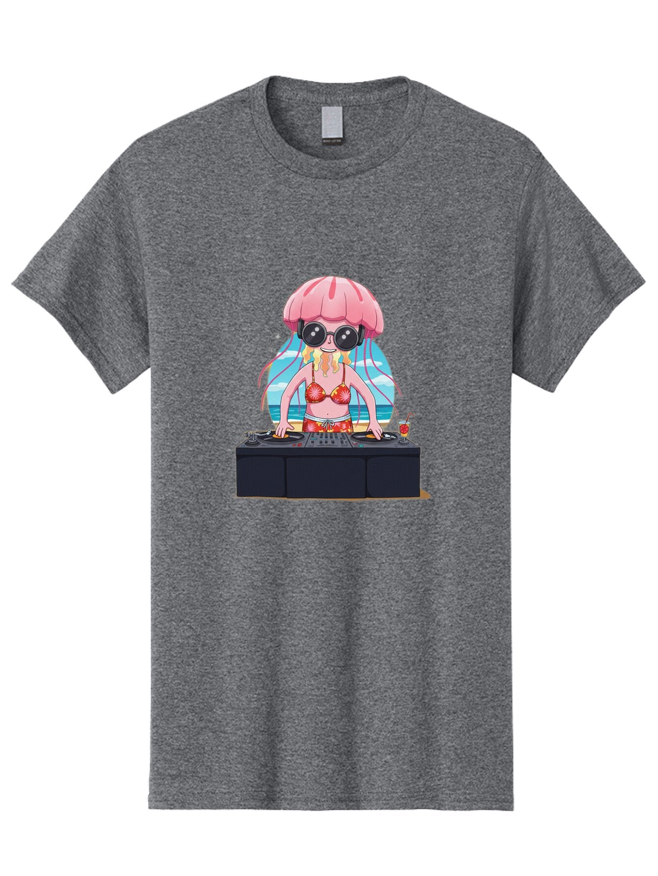Jellyfish-Dj-4 Men'S Graphic Tee, 100% Cotton, Comfortable Casual Summer Wear, Machine Washable, Vintage Camera, Old Camera, Antique Camera, Black Camera, Classic Photography, Photography Equipment, Nostalgic Device, Film Camera, Camera Art Bar014 1