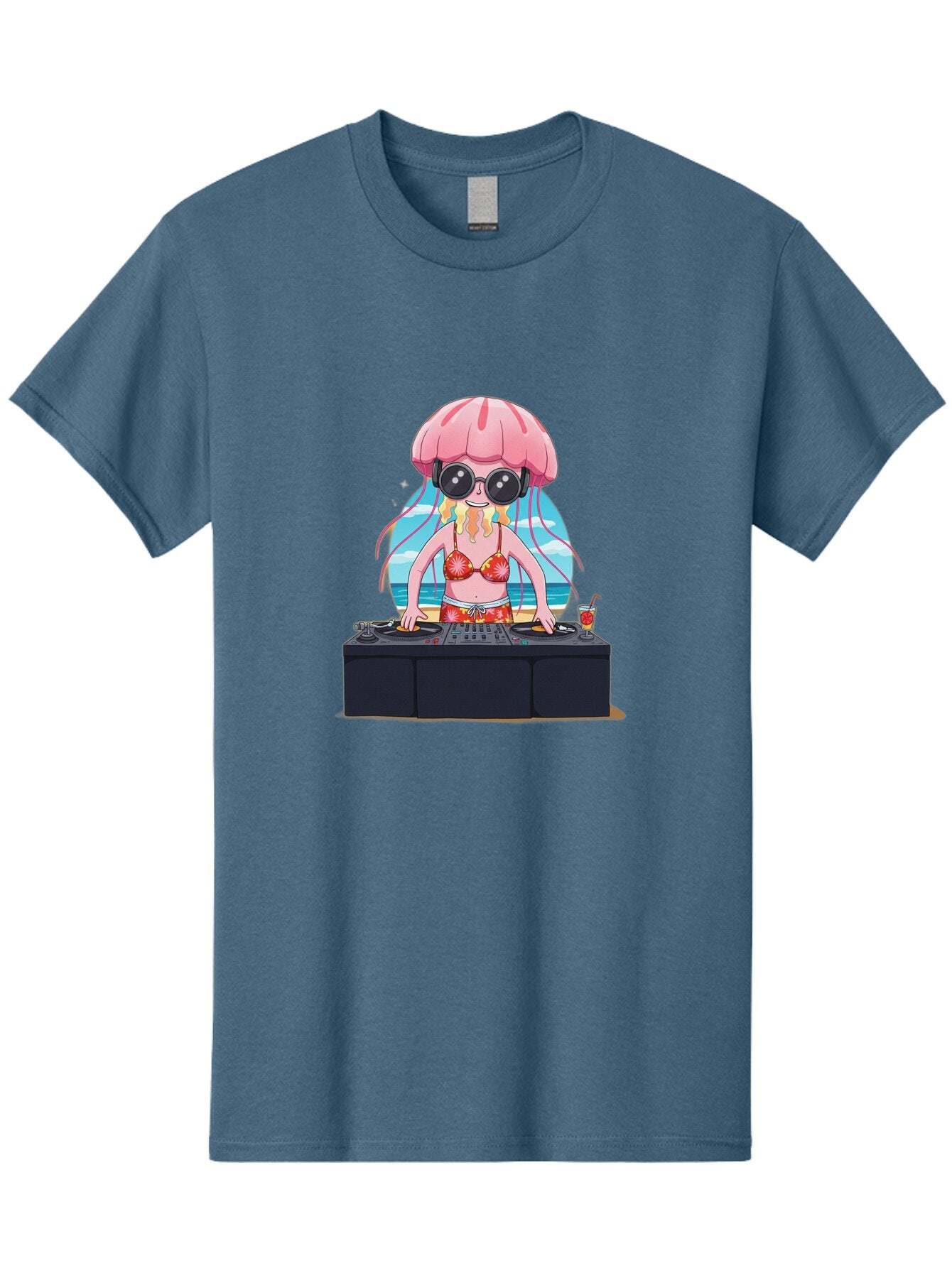Jellyfish-Dj-4 Men'S Graphic Tee, 100% Cotton, Comfortable Casual Summer Wear, Machine Washable, Vintage Camera, Old Camera, Antique Camera, Black Camera, Classic Photography, Photography Equipment, Nostalgic Device, Film Camera, Camera Art Bar014 9