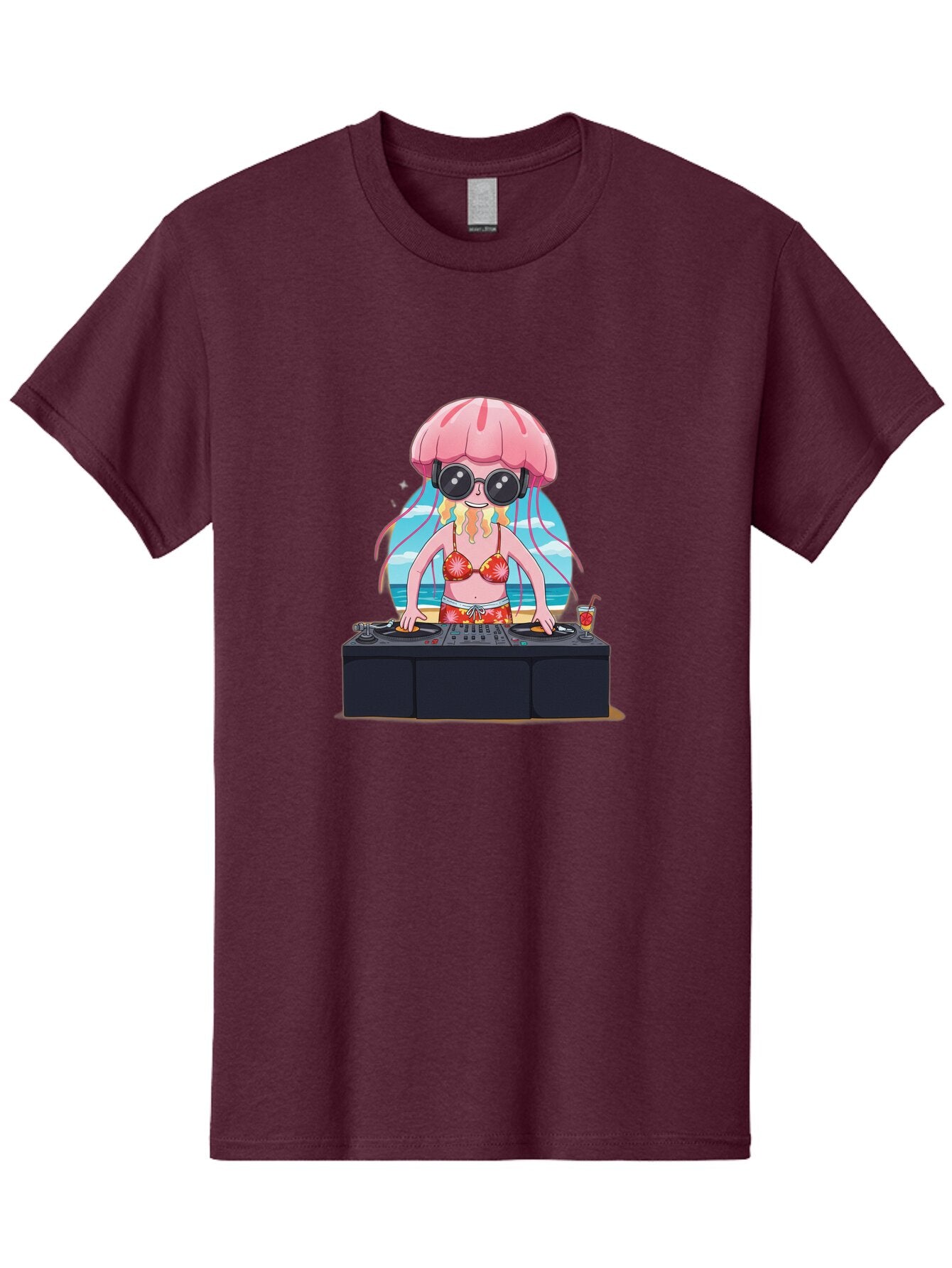 Jellyfish-Dj-4 Men'S Graphic Tee, 100% Cotton, Comfortable Casual Summer Wear, Machine Washable, Vintage Camera, Old Camera, Antique Camera, Black Camera, Classic Photography, Photography Equipment, Nostalgic Device, Film Camera, Camera Art Bar014 14