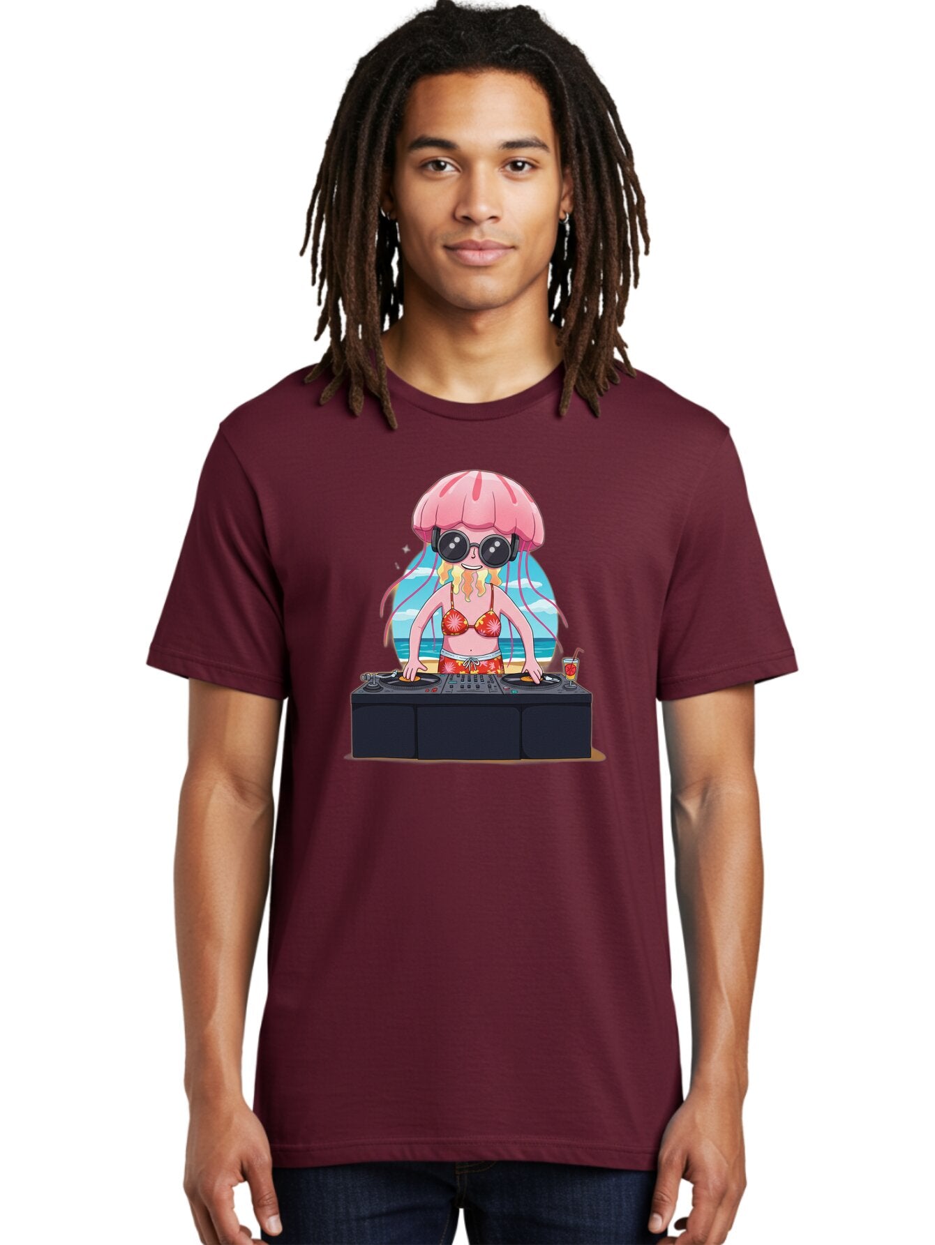 Jellyfish-Dj-4 Men'S Graphic Tee, 100% Cotton, Comfortable Casual Summer Wear, Machine Washable, Vintage Camera, Old Camera, Antique Camera, Black Camera, Classic Photography, Photography Equipment, Nostalgic Device, Film Camera, Camera Art Bar014 29