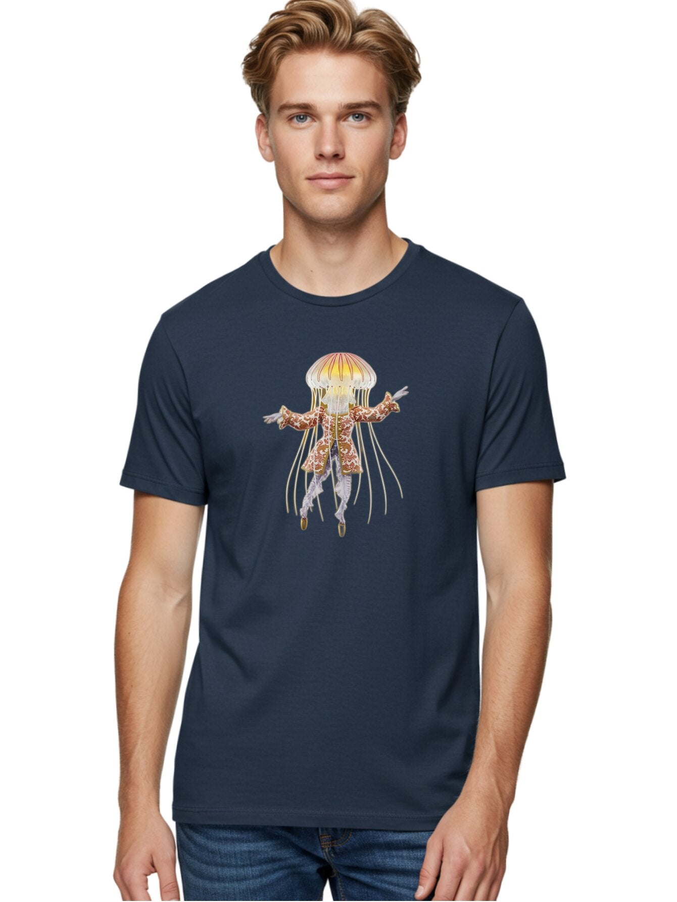 Jellyfish-Suit Men'S Graphic Tee, 100% Cotton, Comfortable Casual Summer Wear, Machine Washable, Vintage Camera, Old Camera, Antique Camera, Black Camera, Classic Photography, Photography Equipment, Nostalgic Device, Film Camera, Camera Art Bar017 27