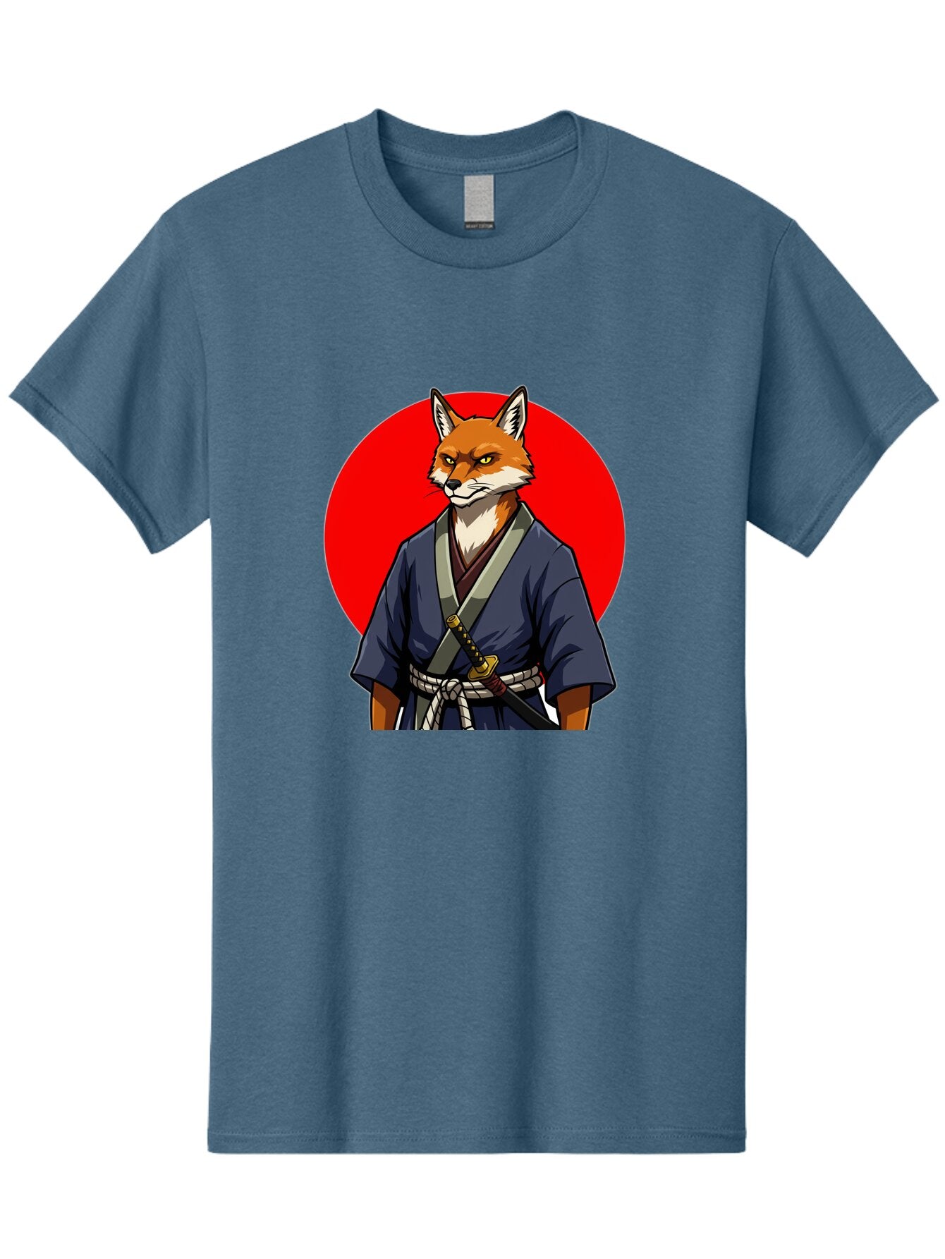 Kitsune-Samurai-1 Men'S Graphic Tee, 100% Cotton, Comfortable Casual Summer Wear, Machine Washable, Vintage Camera, Old Camera, Antique Camera, Black Camera, Classic Photography, Photography Equipment, Nostalgic Device, Film Camera, Camera Art Bar022 5