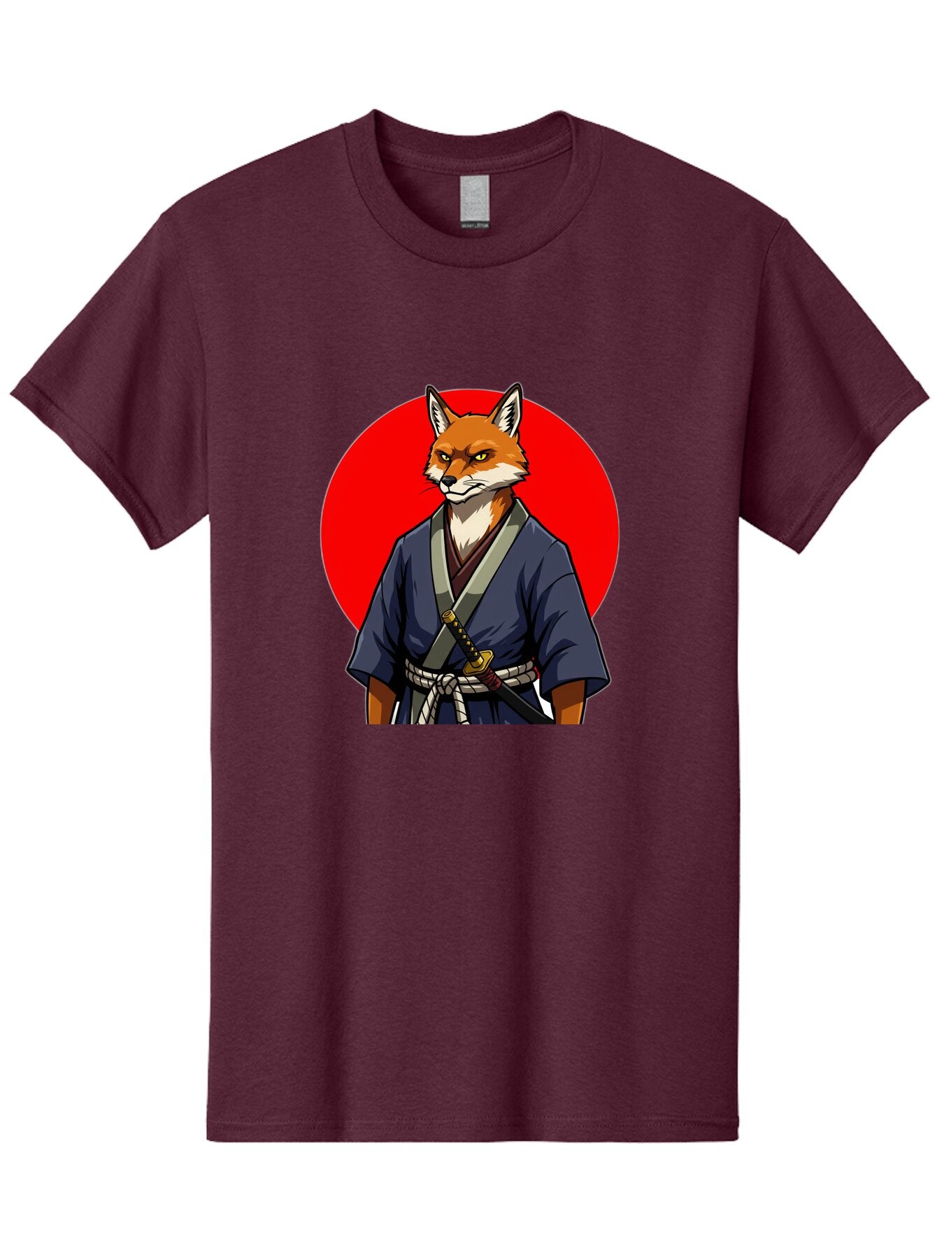 Kitsune-Samurai-1 Men'S Graphic Tee, 100% Cotton, Comfortable Casual Summer Wear, Machine Washable, Vintage Camera, Old Camera, Antique Camera, Black Camera, Classic Photography, Photography Equipment, Nostalgic Device, Film Camera, Camera Art Bar022 11