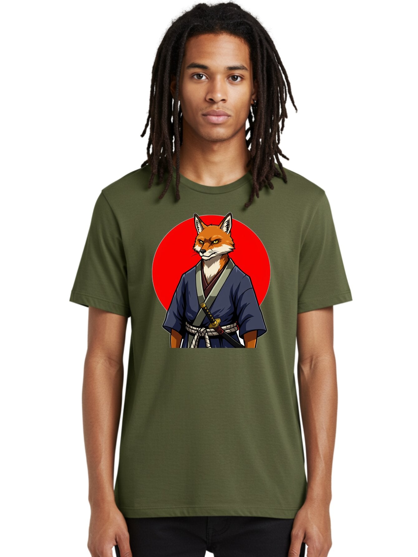 Kitsune-Samurai-1 Men'S Graphic Tee, 100% Cotton, Comfortable Casual Summer Wear, Machine Washable, Vintage Camera, Old Camera, Antique Camera, Black Camera, Classic Photography, Photography Equipment, Nostalgic Device, Film Camera, Camera Art Bar022 26