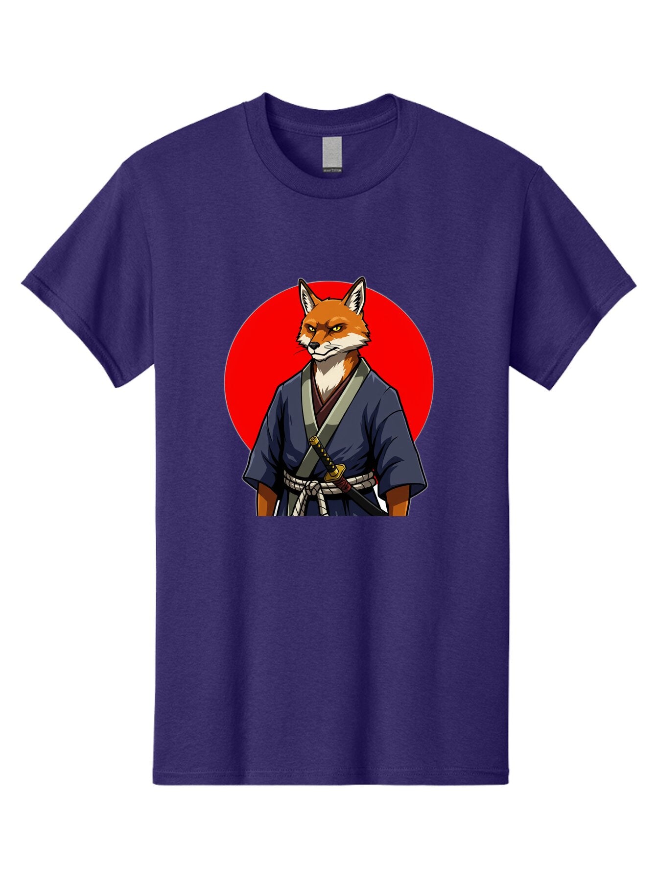 Kitsune-Samurai-1 Men'S Graphic Tee, 100% Cotton, Comfortable Casual Summer Wear, Machine Washable, Vintage Camera, Old Camera, Antique Camera, Black Camera, Classic Photography, Photography Equipment, Nostalgic Device, Film Camera, Camera Art Bar022 1