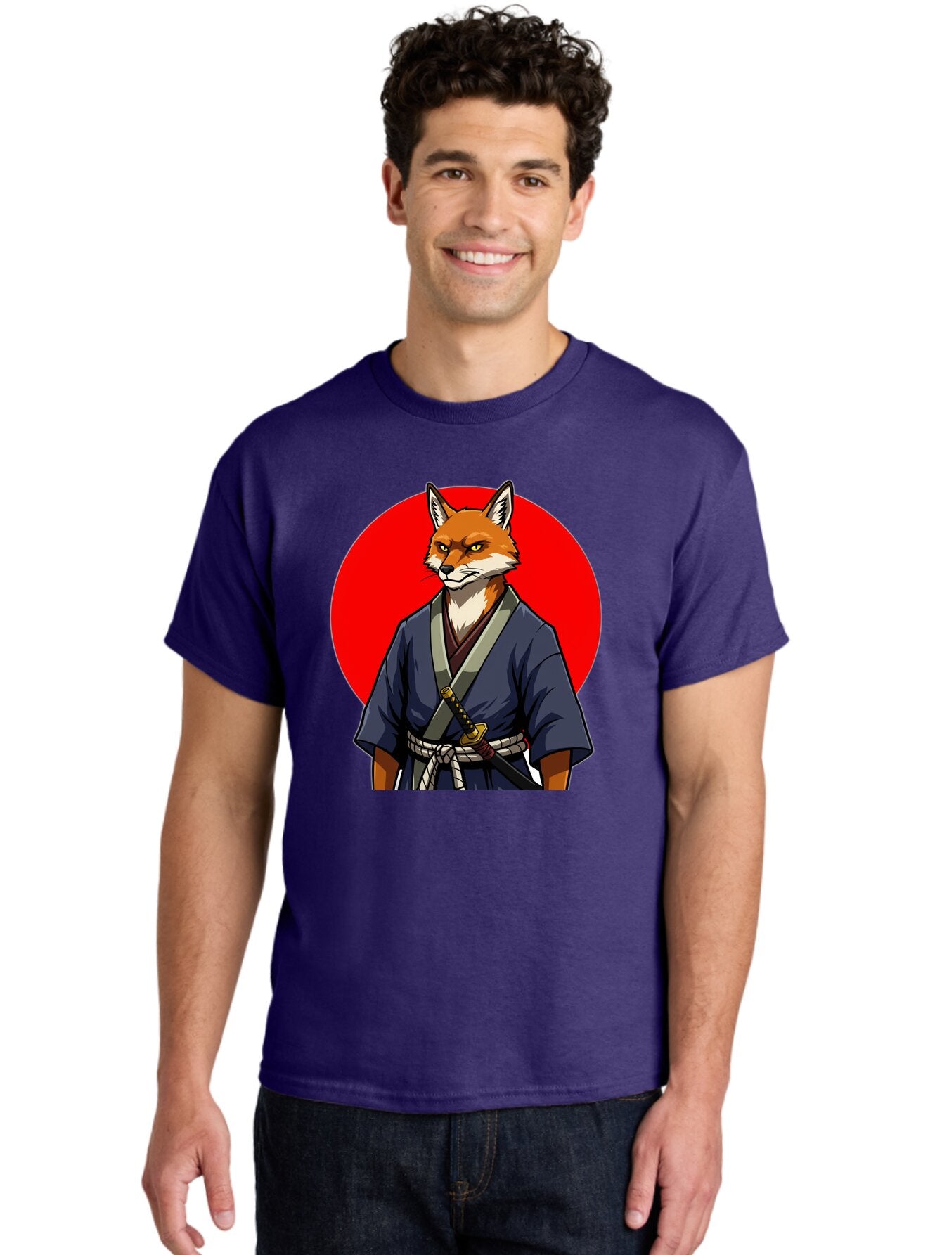 Kitsune-Samurai-1 Men'S Graphic Tee, 100% Cotton, Comfortable Casual Summer Wear, Machine Washable, Vintage Camera, Old Camera, Antique Camera, Black Camera, Classic Photography, Photography Equipment, Nostalgic Device, Film Camera, Camera Art Bar022 19