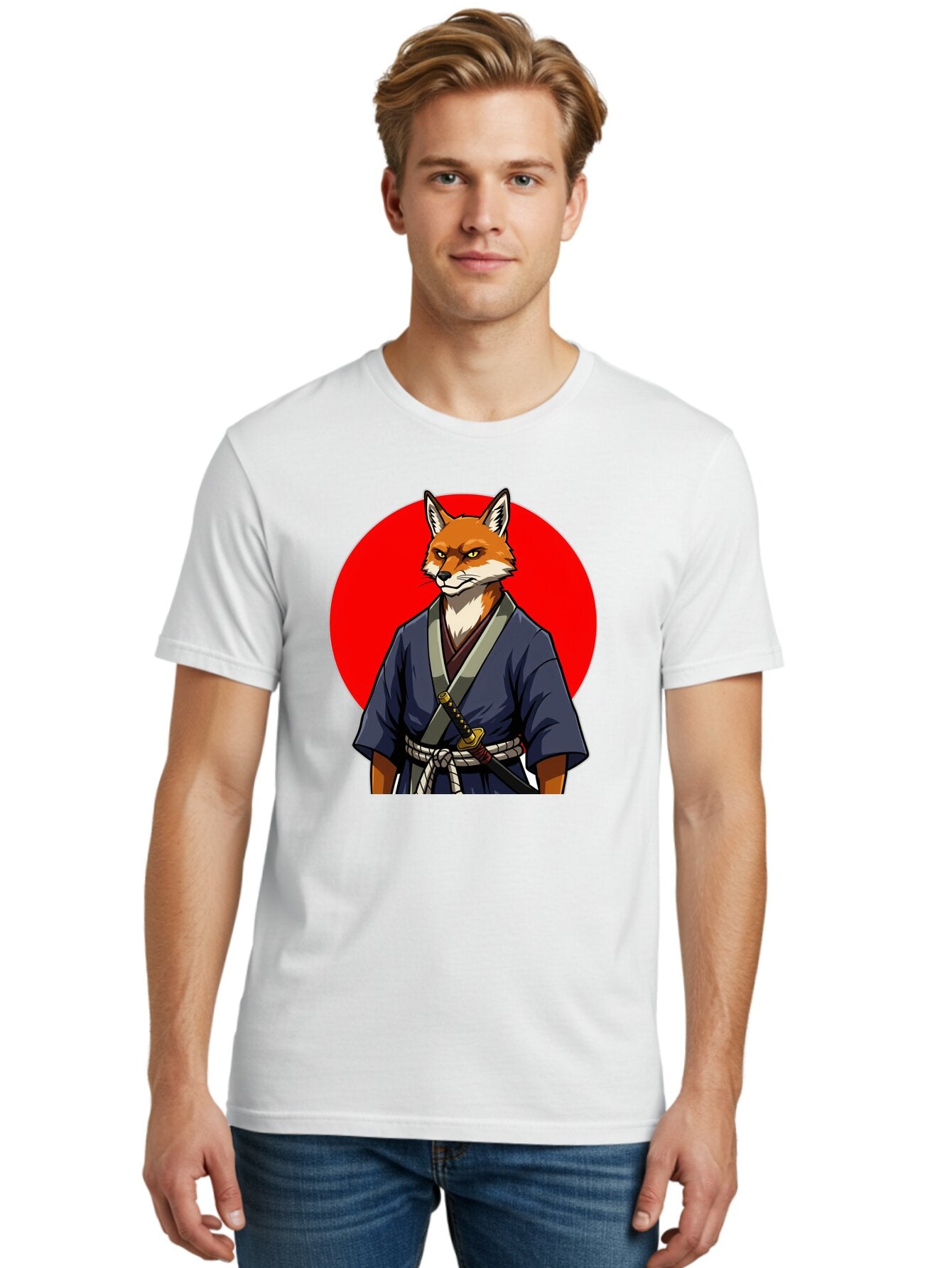 Kitsune-Samurai-1 Men'S Graphic Tee, 100% Cotton, Comfortable Casual Summer Wear, Machine Washable, Vintage Camera, Old Camera, Antique Camera, Black Camera, Classic Photography, Photography Equipment, Nostalgic Device, Film Camera, Camera Art Bar022 18