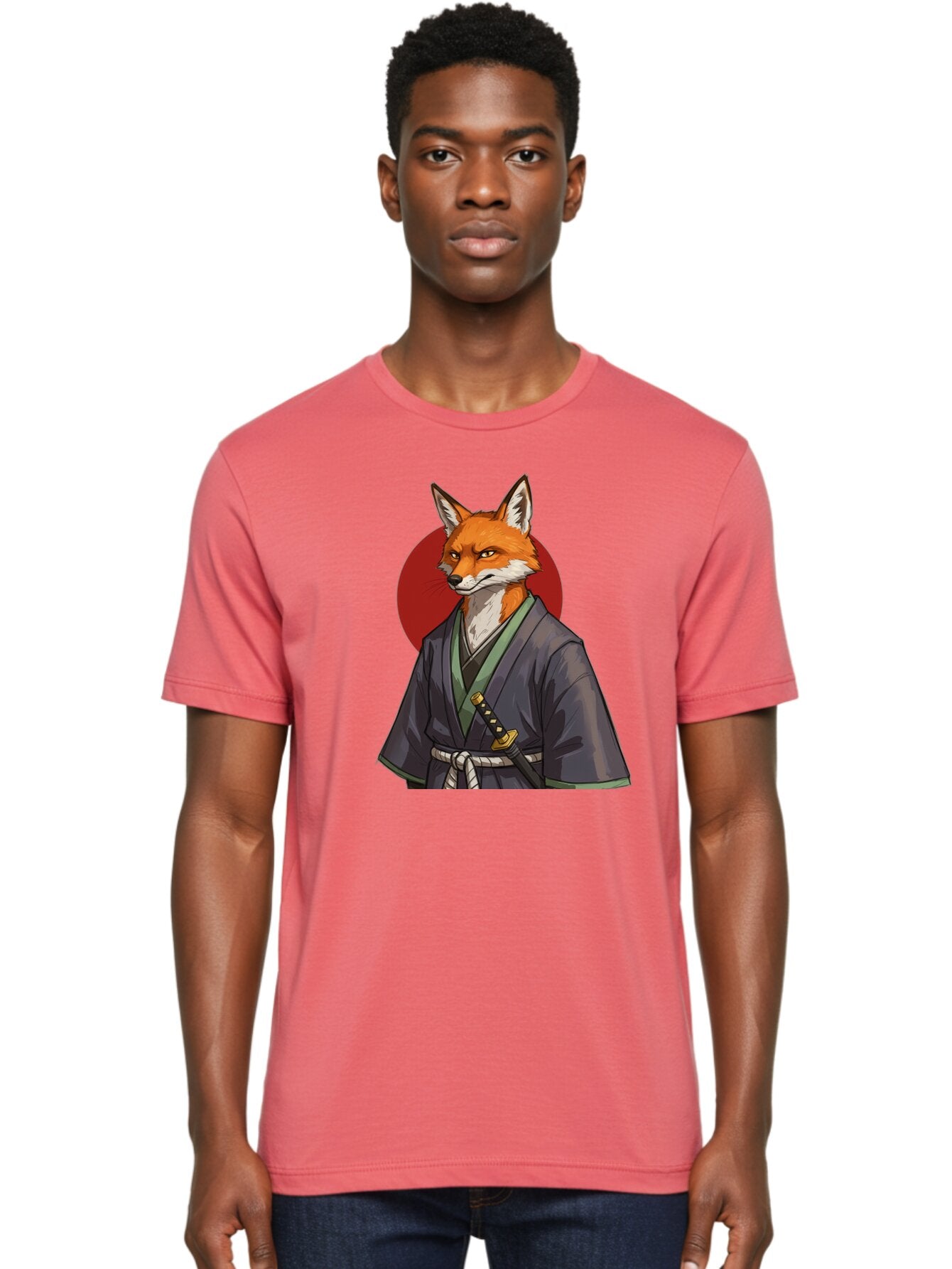 Kitsune-Samurai-2 Men'S Graphic Tee, 100% Cotton, Comfortable Casual Summer Wear, Machine Washable, Vintage Camera, Old Camera, Antique Camera, Black Camera, Classic Photography, Photography Equipment, Nostalgic Device, Film Camera, Camera Art Bar023 22