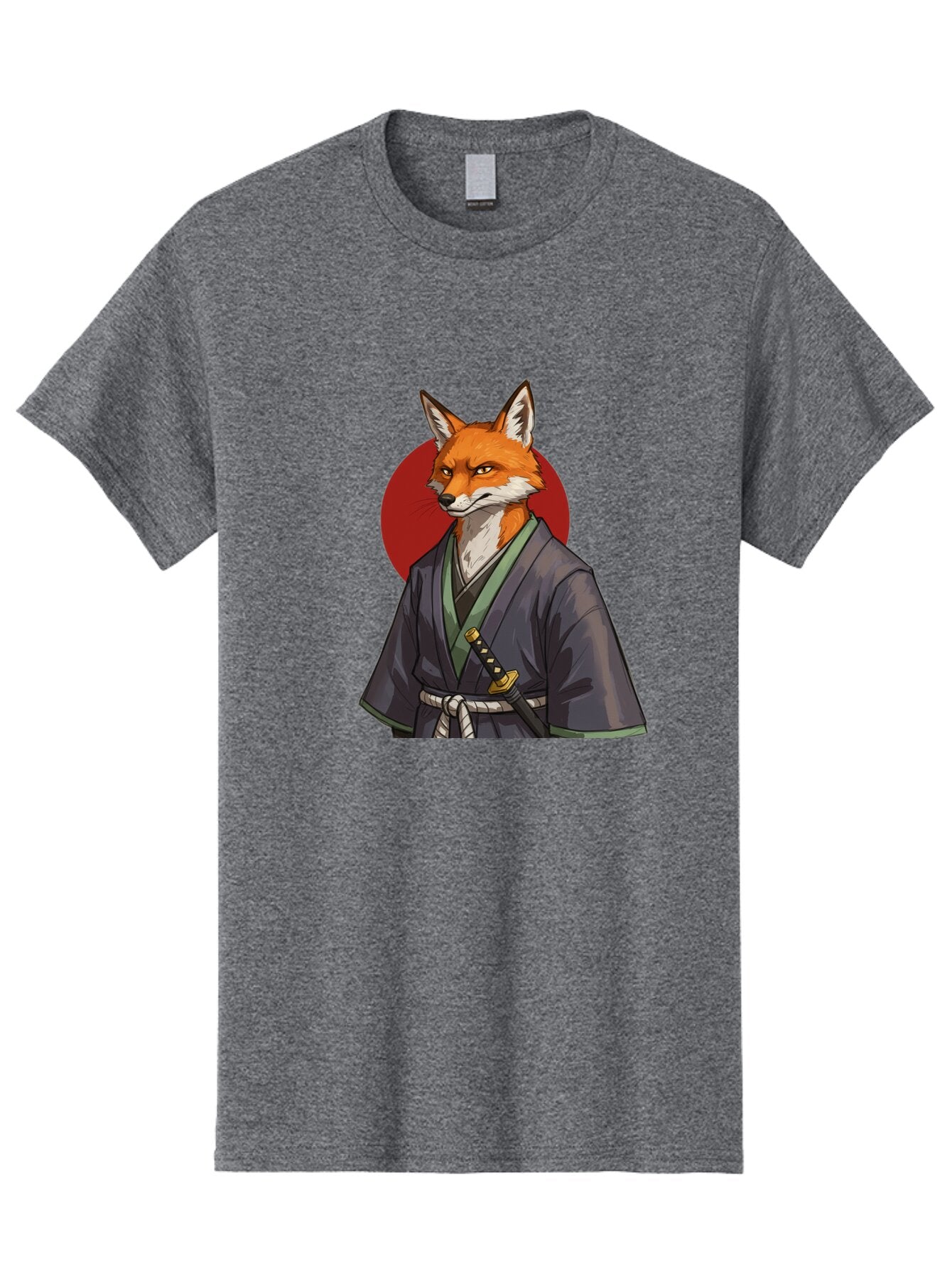 Kitsune-Samurai-2 Men'S Graphic Tee, 100% Cotton, Comfortable Casual Summer Wear, Machine Washable, Vintage Camera, Old Camera, Antique Camera, Black Camera, Classic Photography, Photography Equipment, Nostalgic Device, Film Camera, Camera Art Bar023 10