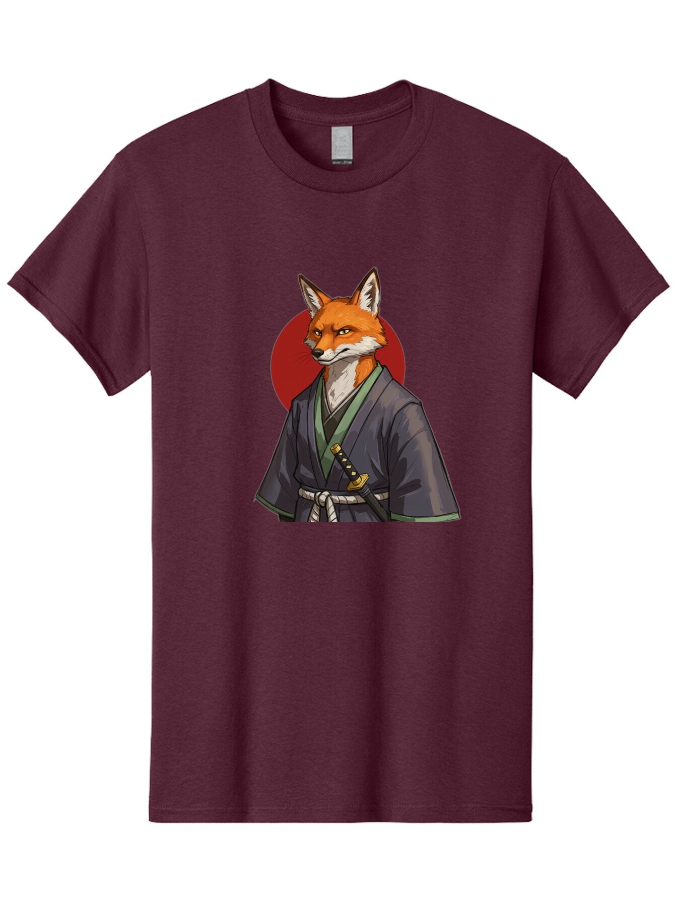 Kitsune-Samurai-2 Men'S Graphic Tee, 100% Cotton, Comfortable Casual Summer Wear, Machine Washable, Vintage Camera, Old Camera, Antique Camera, Black Camera, Classic Photography, Photography Equipment, Nostalgic Device, Film Camera, Camera Art Bar023 8