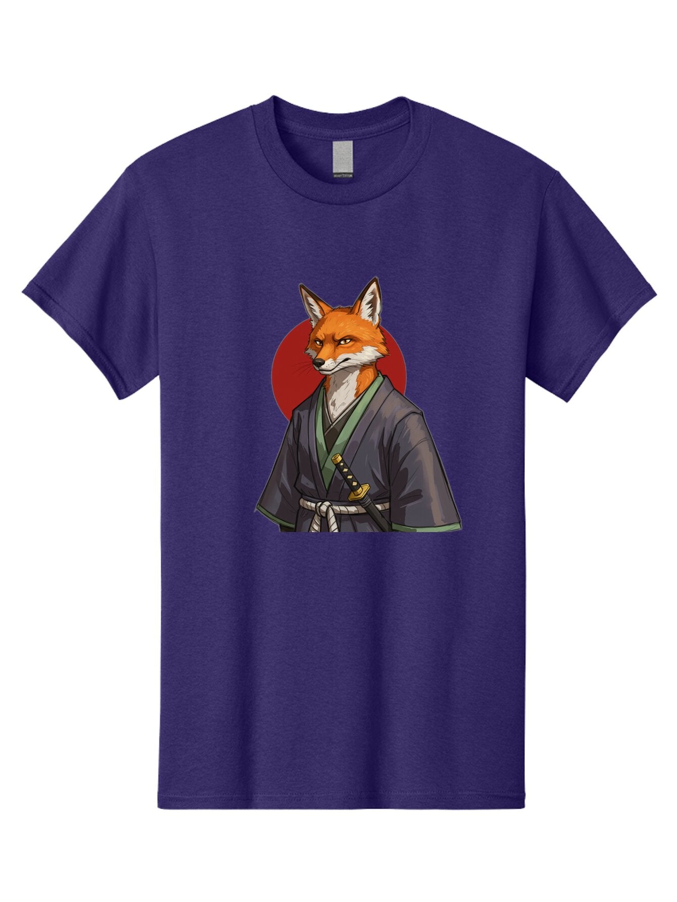 Kitsune-Samurai-2 Men'S Graphic Tee, 100% Cotton, Comfortable Casual Summer Wear, Machine Washable, Vintage Camera, Old Camera, Antique Camera, Black Camera, Classic Photography, Photography Equipment, Nostalgic Device, Film Camera, Camera Art Bar023 11