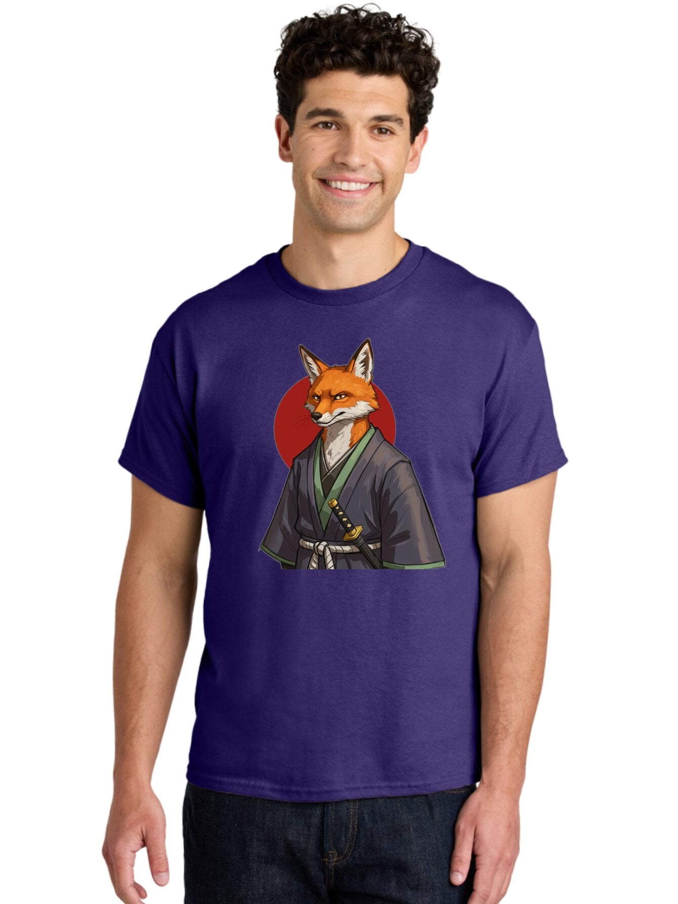 Kitsune-Samurai-2 Men'S Graphic Tee, 100% Cotton, Comfortable Casual Summer Wear, Machine Washable, Vintage Camera, Old Camera, Antique Camera, Black Camera, Classic Photography, Photography Equipment, Nostalgic Device, Film Camera, Camera Art Bar023 27