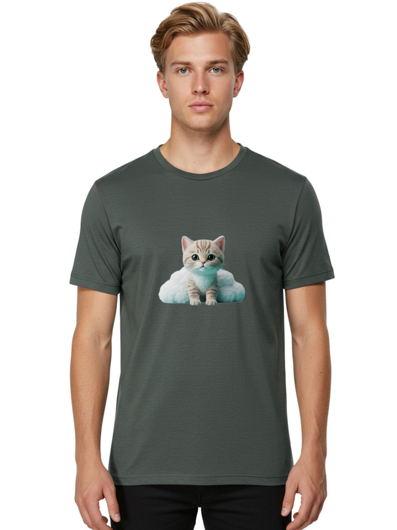 Kitten-On-Cloud Men'S Graphic Tee, 100% Cotton, Comfortable Casual Summer Wear, Machine Washable, Vintage Camera, Old Camera, Antique Camera, Black Camera, Classic Photography, Photography Equipment, Nostalgic Device, Film Camera, Camera Art Bar026 26