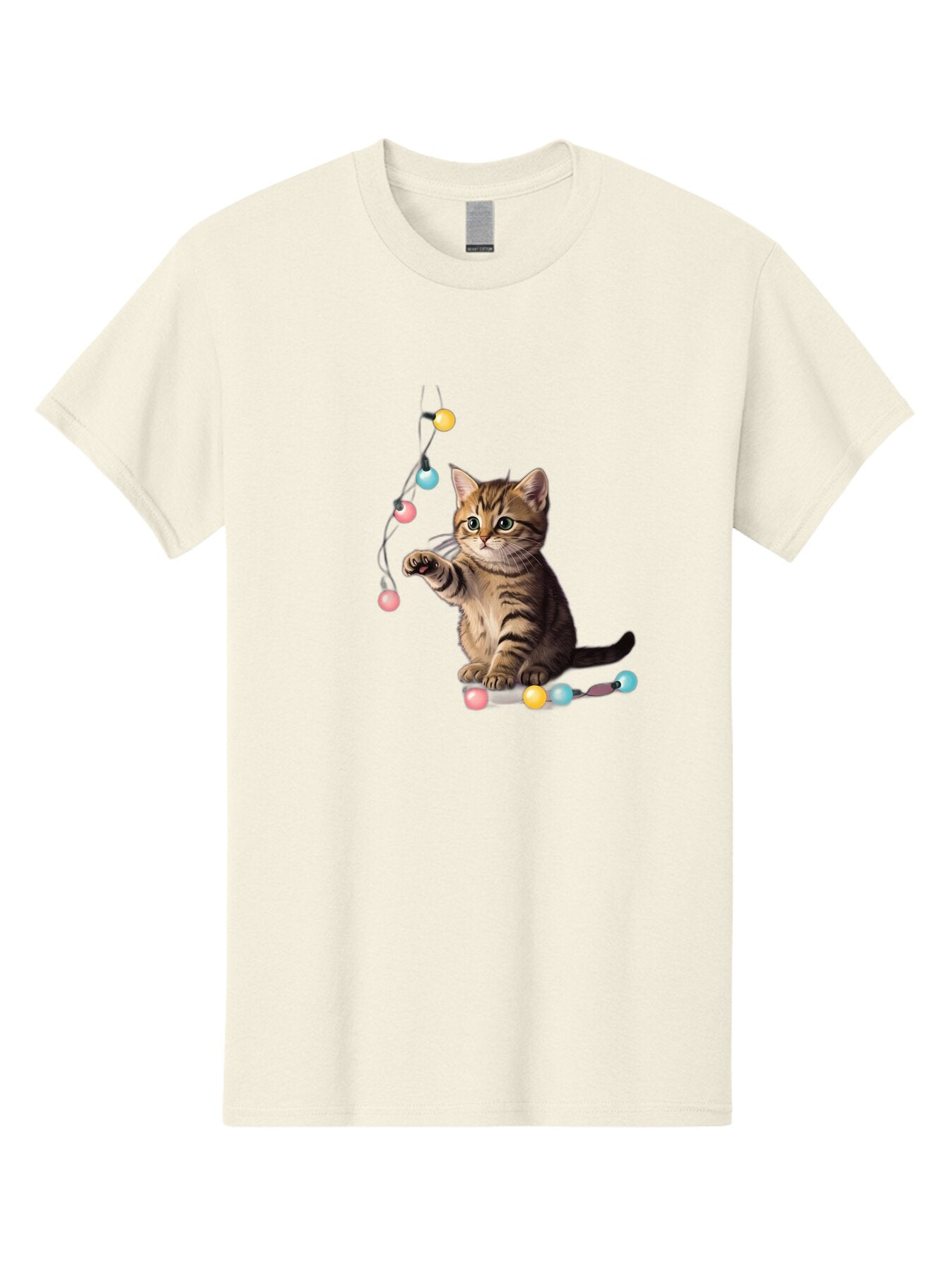 Kitten-Playing-With-String-Lights Men'S Graphic Tee, 100% Cotton, Comfortable Casual Summer Wear, Machine Washable, Vintage Camera, Old Camera, Antique Camera, Black Camera, Classic Photography, Photography Equipment, Nostalgic Device, Bar027 9