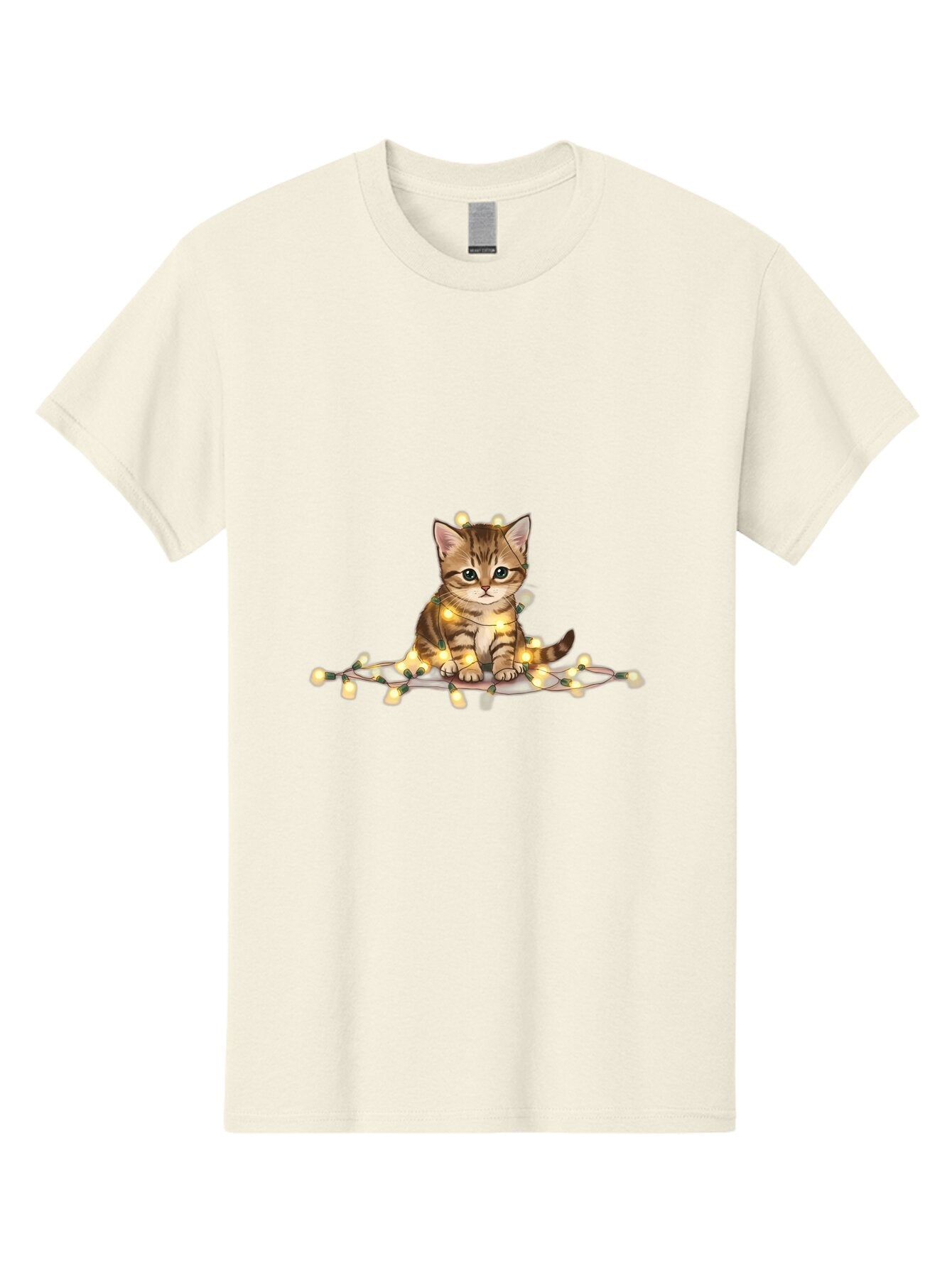 Kitten-With-Fairy-Lights Men'S Graphic Tee, 100% Cotton, Comfortable Casual Summer Wear, Machine Washable, Vintage Camera, Old Camera, Antique Camera, Black Camera, Classic Photography, Photography Equipment, Nostalgic Device, Film Camera, Bar029 2