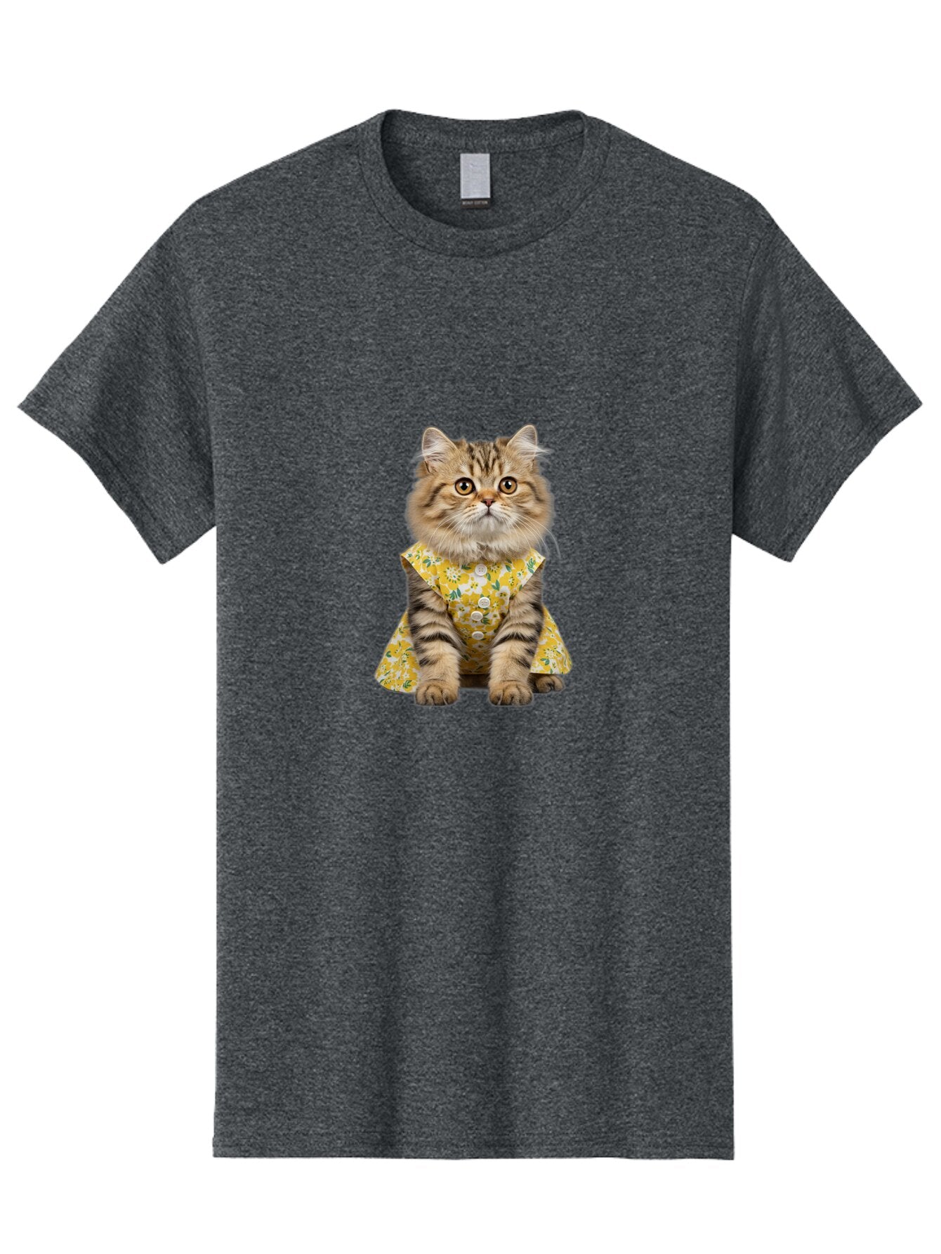 Kitty-In-Floral-Dress Men'S Graphic Tee, 100% Cotton, Comfortable Casual Summer Wear, Machine Washable, Vintage Camera, Old Camera, Antique Camera, Black Camera, Classic Photography, Photography Equipment, Nostalgic Device, Film Camera, Bar030 11