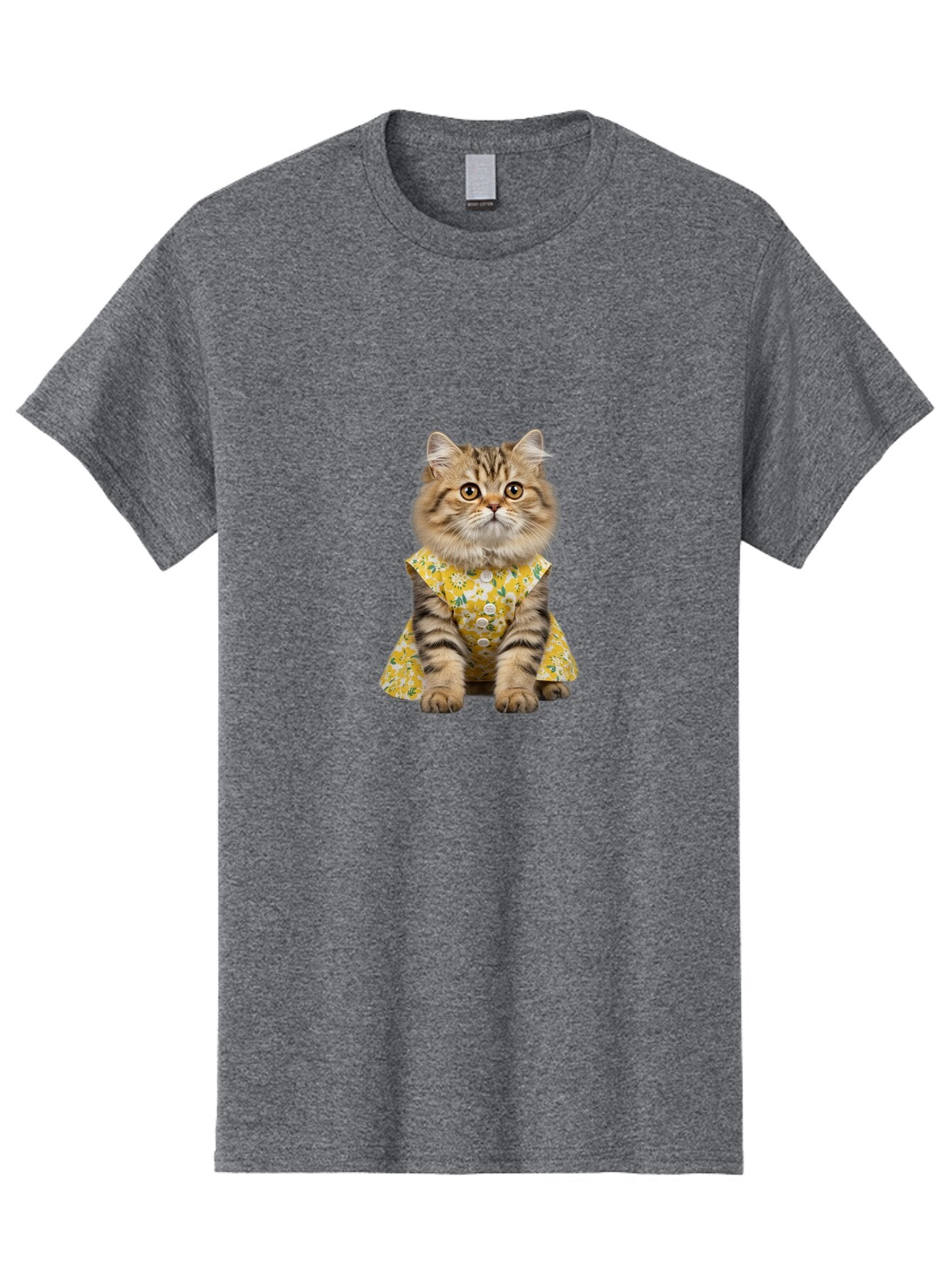 Kitty-In-Floral-Dress Men'S Graphic Tee, 100% Cotton, Comfortable Casual Summer Wear, Machine Washable, Vintage Camera, Old Camera, Antique Camera, Black Camera, Classic Photography, Photography Equipment, Nostalgic Device, Film Camera, Bar030 3