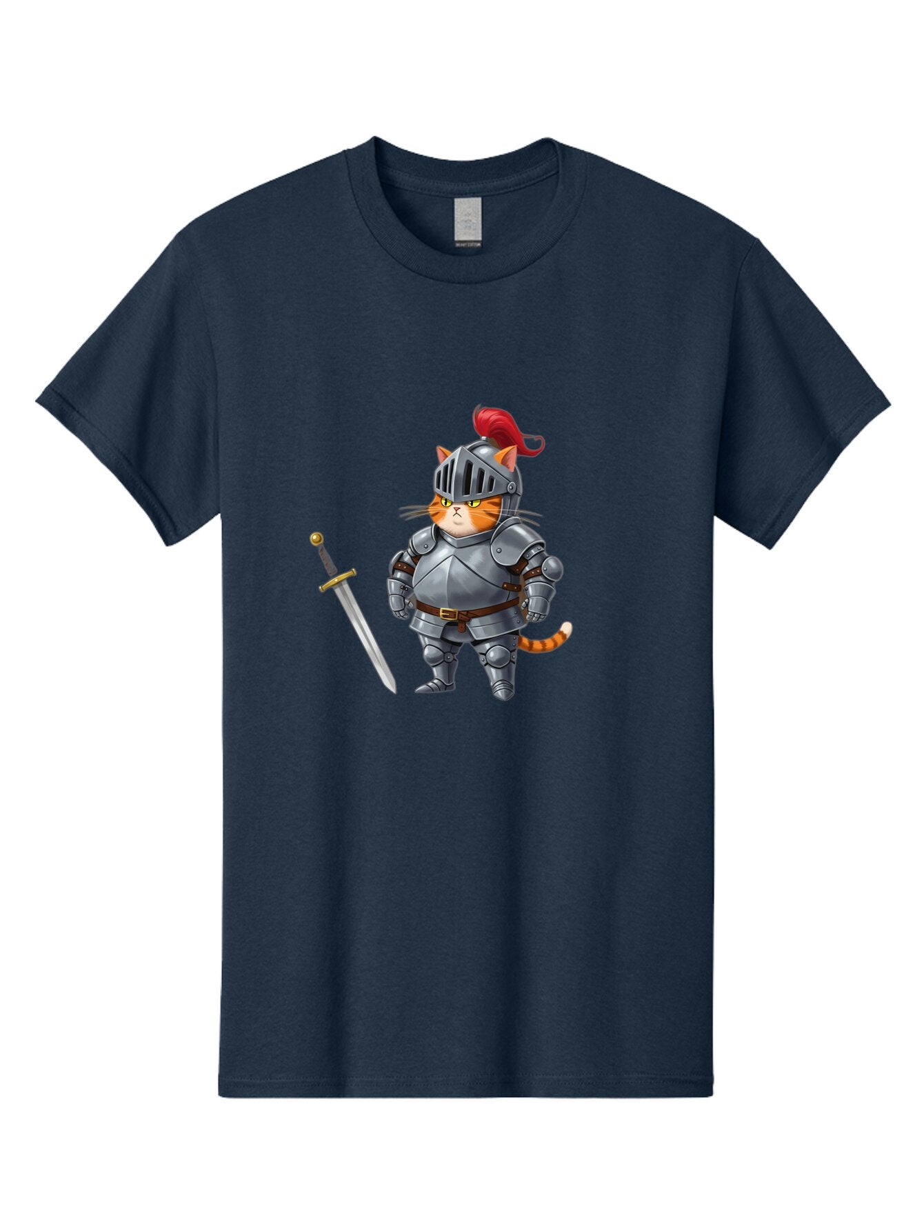 Knight-Cat-1 Men'S Graphic Tee, 100% Cotton, Comfortable Casual Summer Wear, Machine Washable, Vintage Camera, Old Camera, Antique Camera, Black Camera, Classic Photography, Photography Equipment, Nostalgic Device, Film Camera, Camera Art Bar033 3