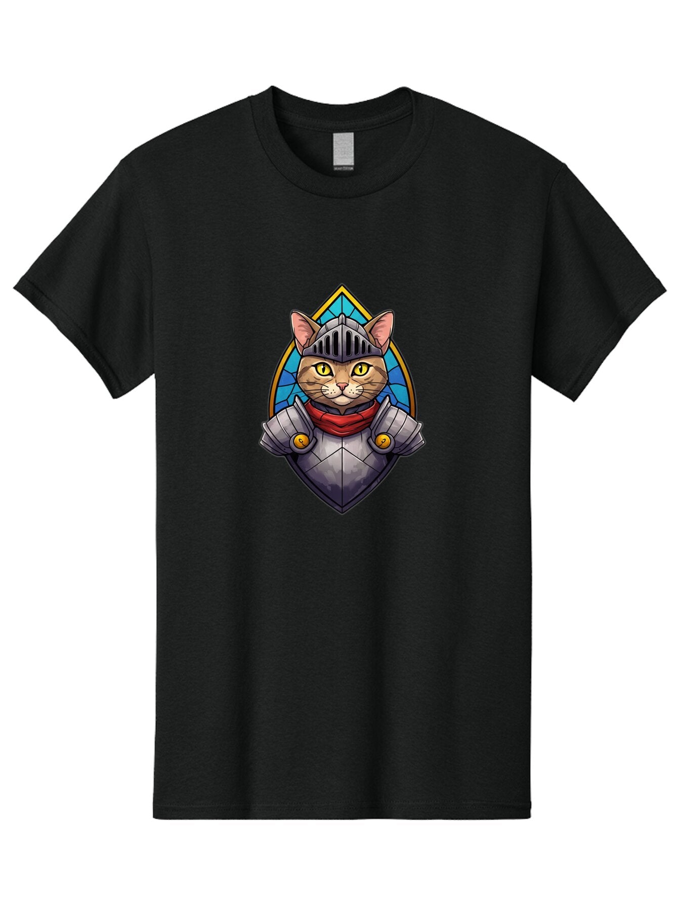 Knight-Cat-2 Men'S Graphic Tee, 100% Cotton, Comfortable Casual Summer Wear, Machine Washable, Vintage Camera, Old Camera, Antique Camera, Black Camera, Classic Photography, Photography Equipment, Nostalgic Device, Film Camera, Camera Art Bar034 9