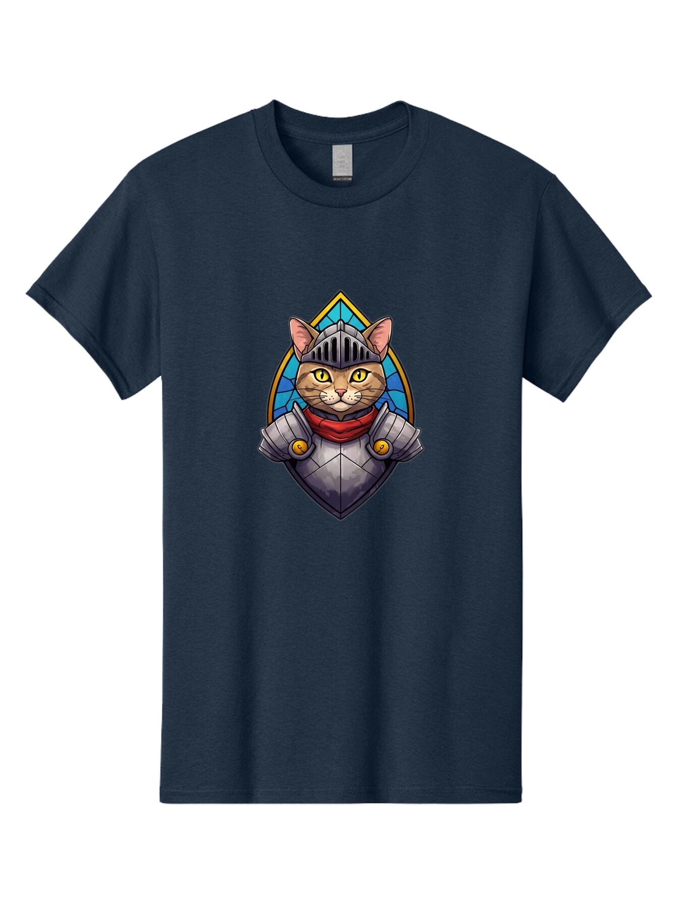 Knight-Cat-2 Men'S Graphic Tee, 100% Cotton, Comfortable Casual Summer Wear, Machine Washable, Vintage Camera, Old Camera, Antique Camera, Black Camera, Classic Photography, Photography Equipment, Nostalgic Device, Film Camera, Camera Art Bar034 15
