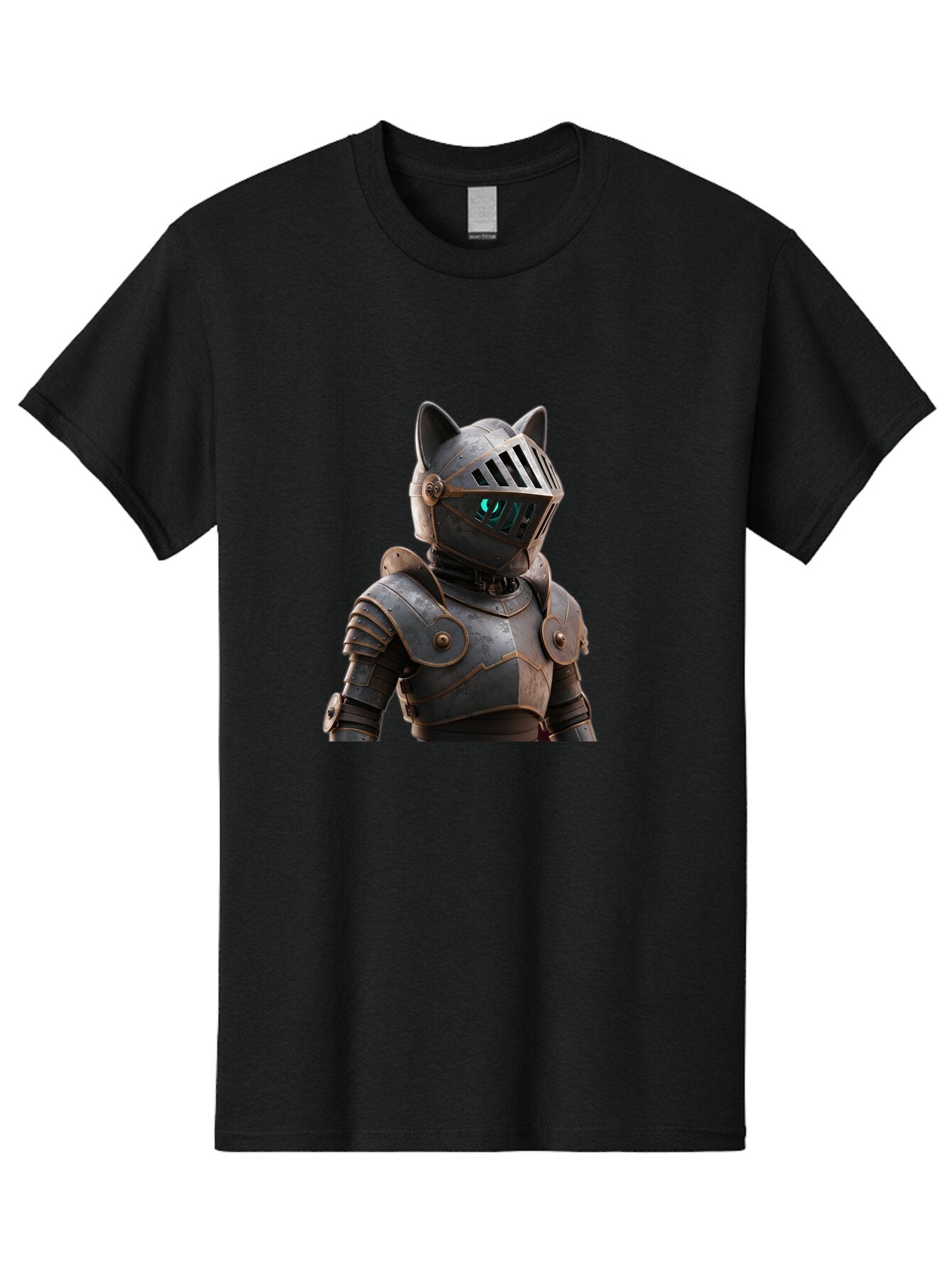Knight-Cat-3 Men'S Graphic Tee, 100% Cotton, Comfortable Casual Summer Wear, Machine Washable, Vintage Camera, Old Camera, Antique Camera, Black Camera, Classic Photography, Photography Equipment, Nostalgic Device, Film Camera, Camera Art Bar035 6