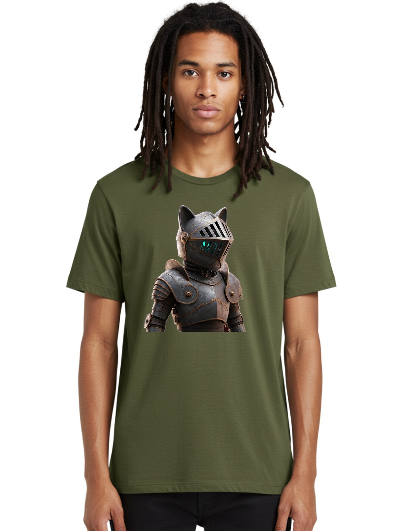 Knight-Cat-3 Men'S Graphic Tee, 100% Cotton, Comfortable Casual Summer Wear, Machine Washable, Vintage Camera, Old Camera, Antique Camera, Black Camera, Classic Photography, Photography Equipment, Nostalgic Device, Film Camera, Camera Art Bar035 17