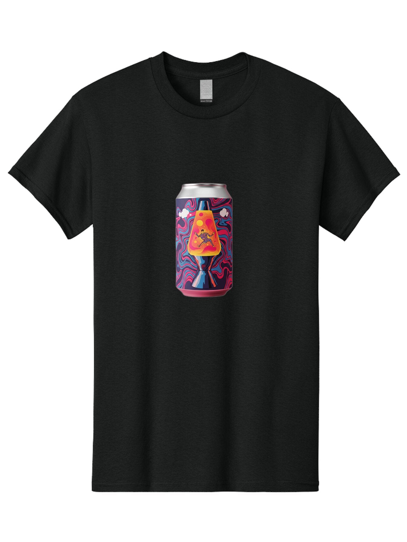Lava-Lamp-Beer-Can Men'S Graphic Tee, 100% Cotton, Comfortable Casual Summer Wear, Machine Washable, Vintage Camera, Old Camera, Antique Camera, Black Camera, Classic Photography, Photography Equipment, Nostalgic Device, Film Camera, Bar059 3
