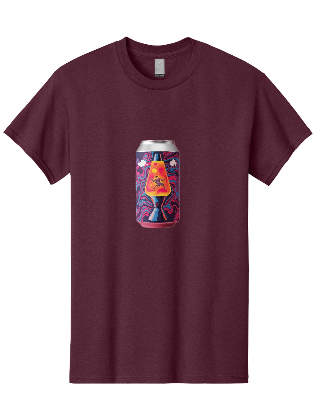 Lava-Lamp-Beer-Can Men'S Graphic Tee, 100% Cotton, Comfortable Casual Summer Wear, Machine Washable, Vintage Camera, Old Camera, Antique Camera, Black Camera, Classic Photography, Photography Equipment, Nostalgic Device, Film Camera, Bar059 7