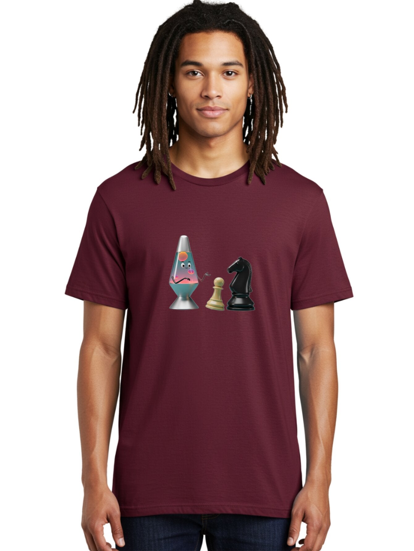 Lava-Lamp-Character-And-Chess-Pieces Men'S Graphic Tee, 100% Cotton, Comfortable Casual Summer Wear, Machine Washable, Vintage Camera, Old Camera, Antique Camera, Black Camera, Classic Photography, Photography Equipment, Nostalgic Device, Bar061 19