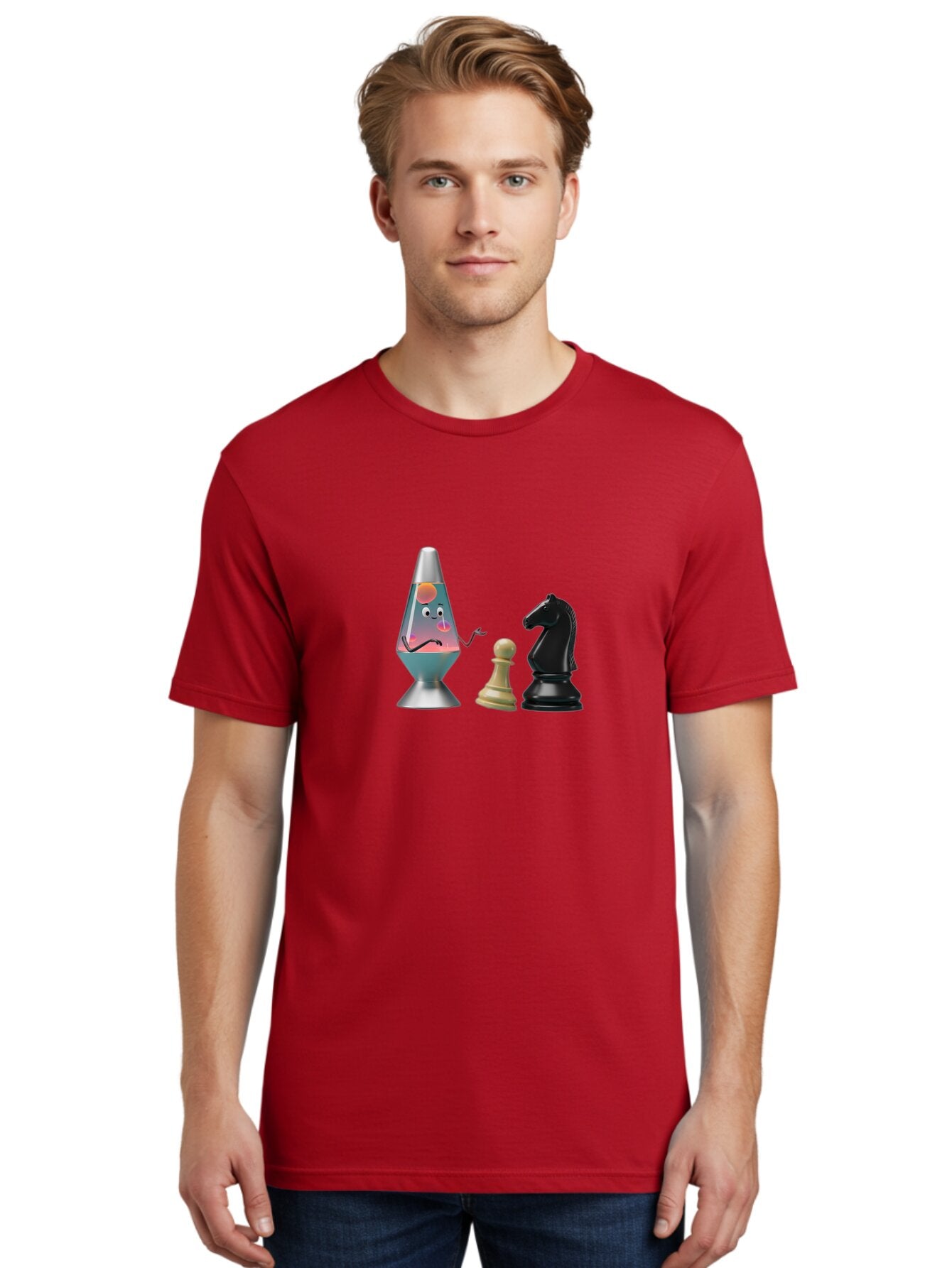 Lava-Lamp-Character-And-Chess-Pieces Men'S Graphic Tee, 100% Cotton, Comfortable Casual Summer Wear, Machine Washable, Vintage Camera, Old Camera, Antique Camera, Black Camera, Classic Photography, Photography Equipment, Nostalgic Device, Bar061 22